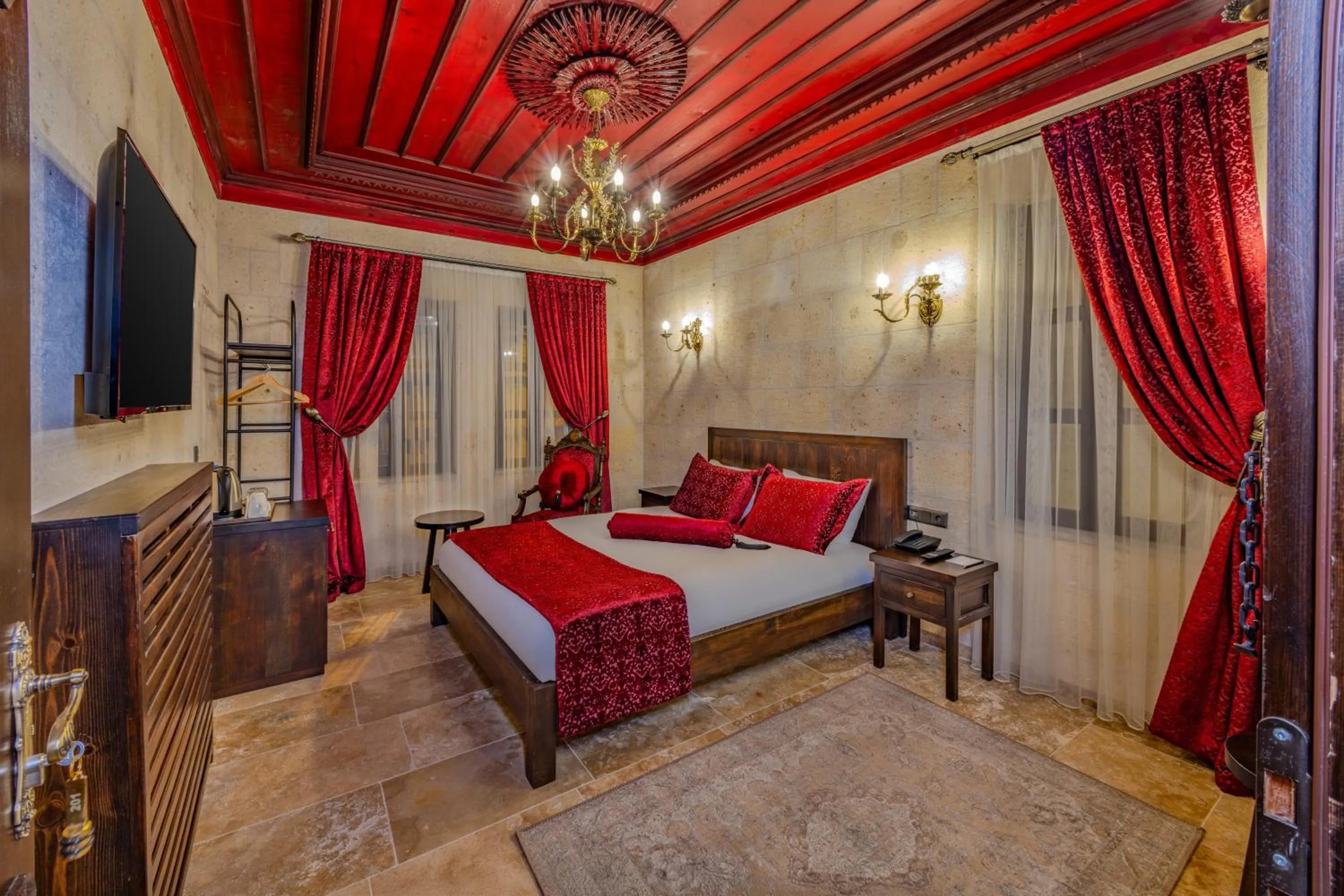 Bed in Castellum Cave Cappadocia