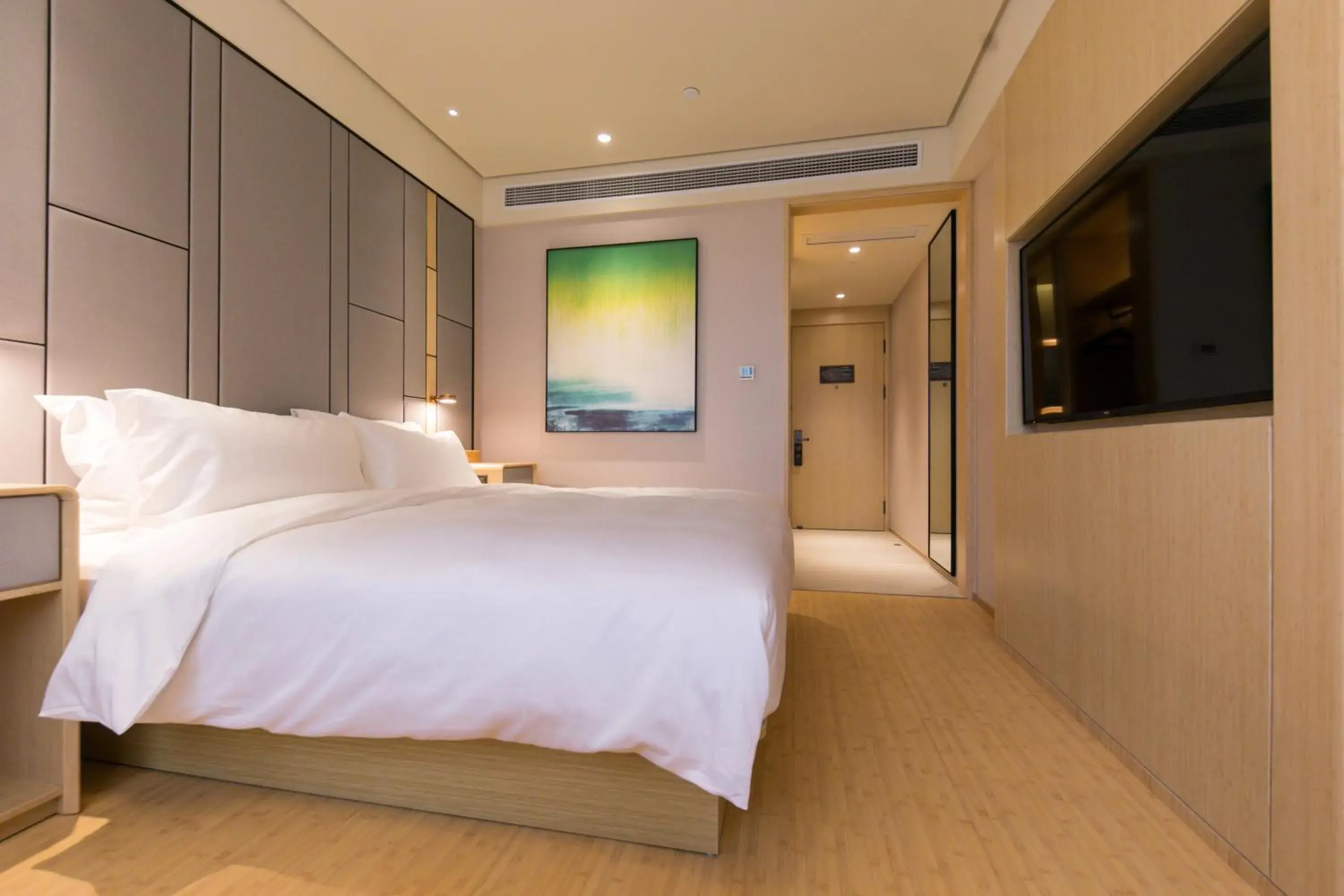 Bed in JI Hotel Shanghai Zhangjiang Jinke Road Bed in JI Hotel Shanghai Zhangjiang Jinke Road