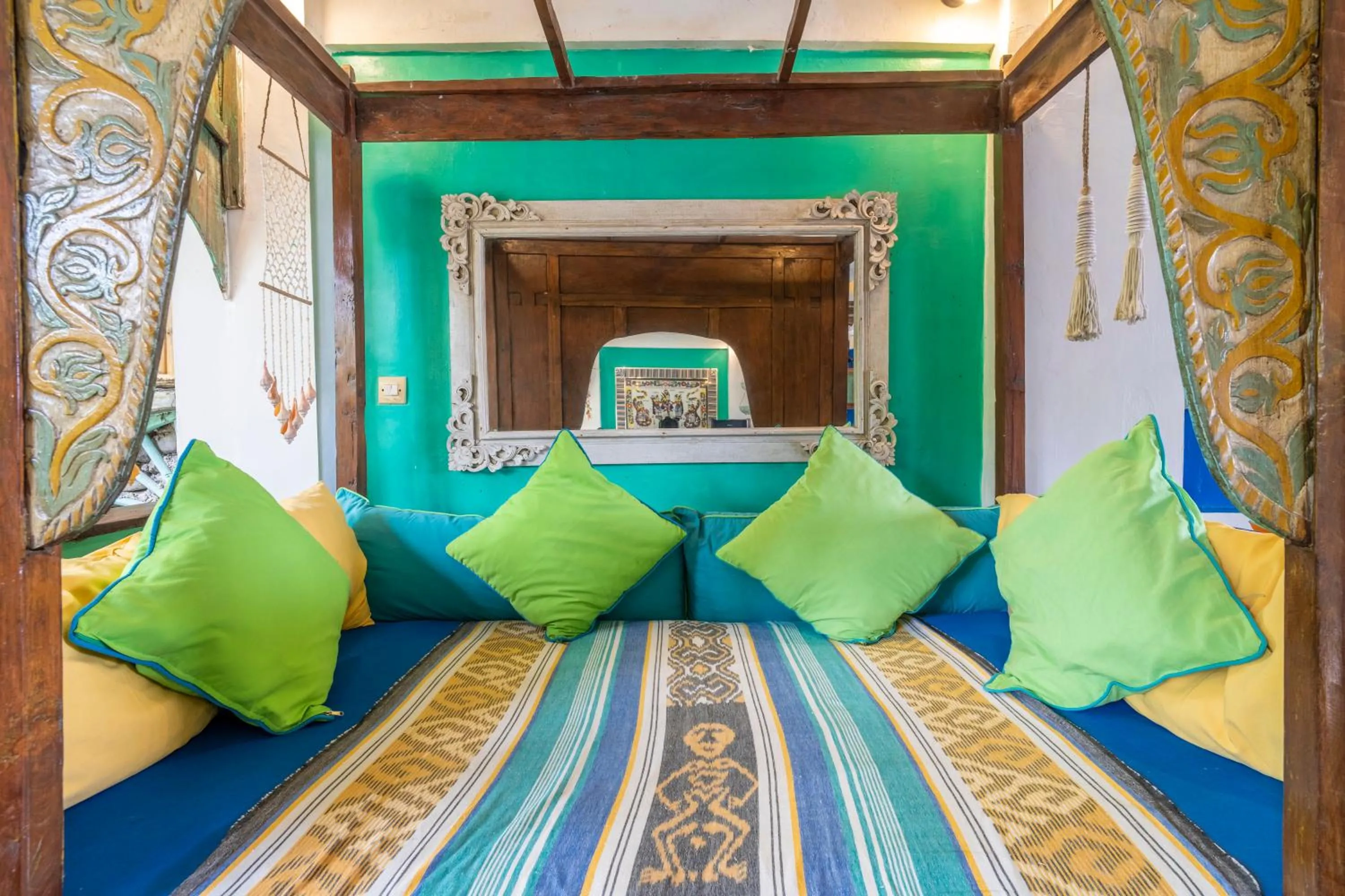 Bed in Kai's Beachfront Villa