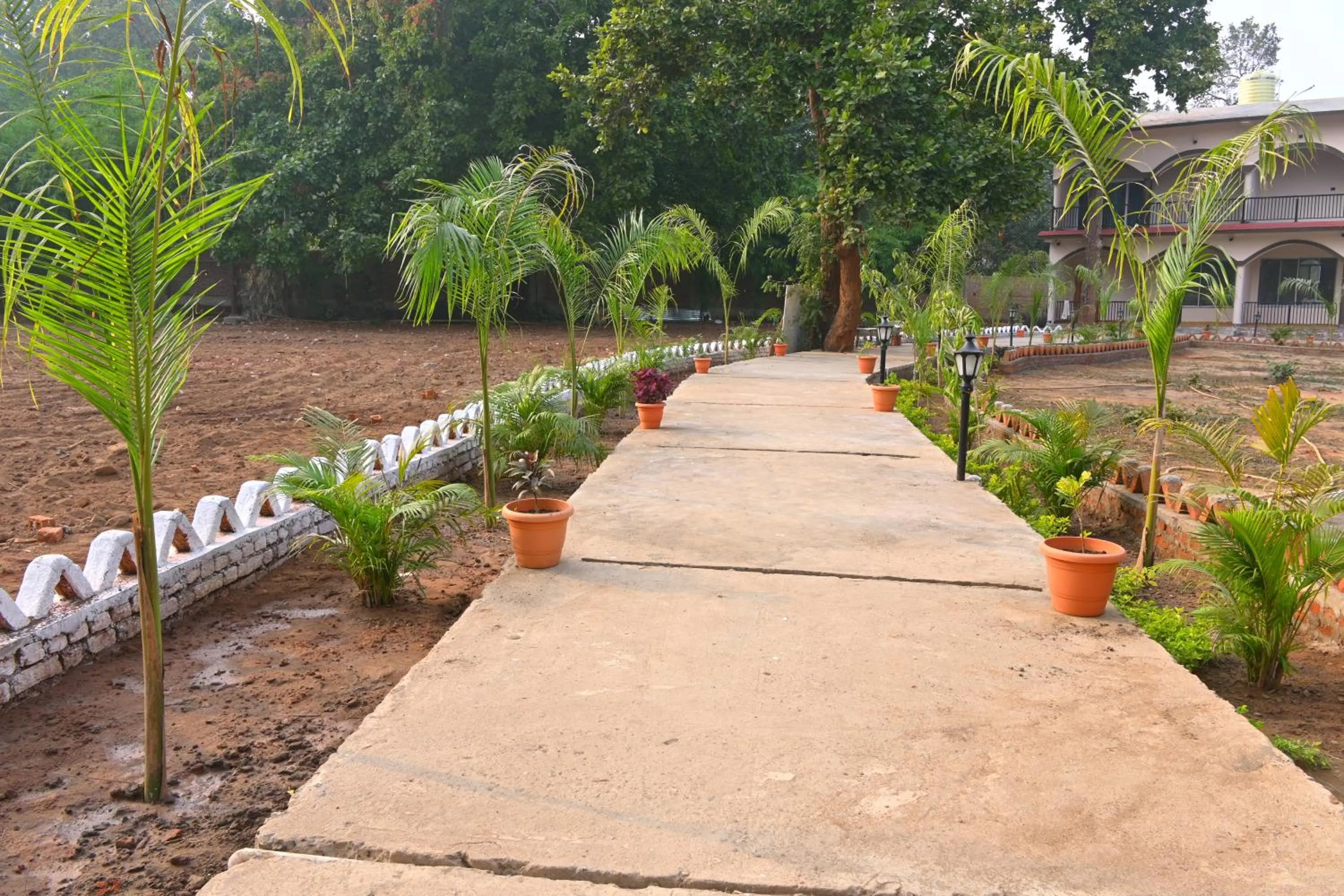 Garden view in Bandhavgarh Tiger Resort