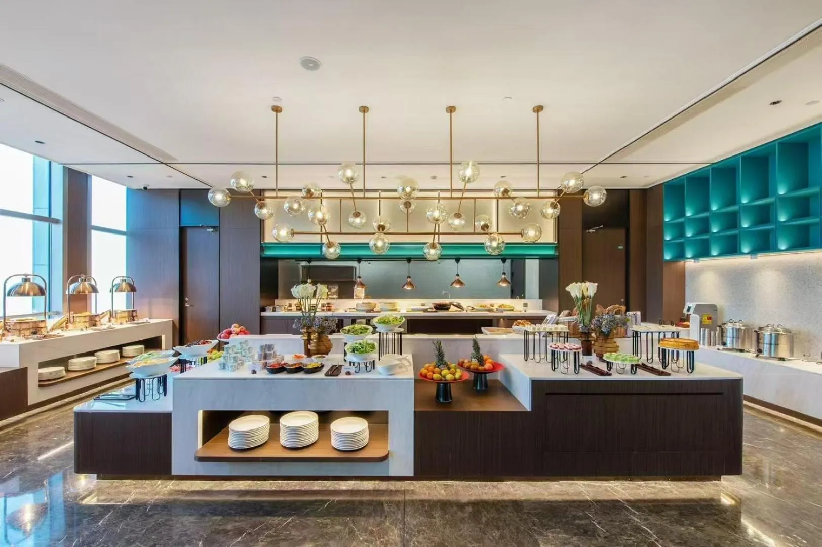 Buffet breakfast in Novotel Shanghai Lingang