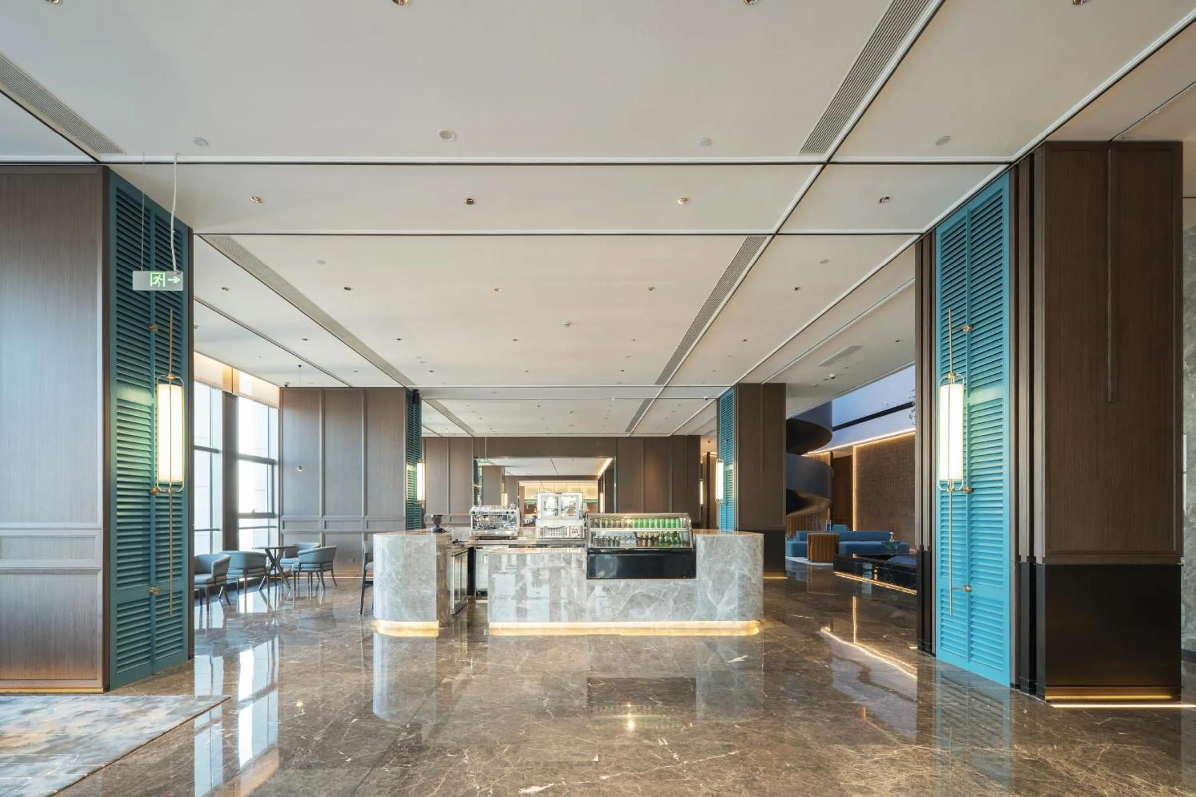 Seating area in Novotel Shanghai Lingang