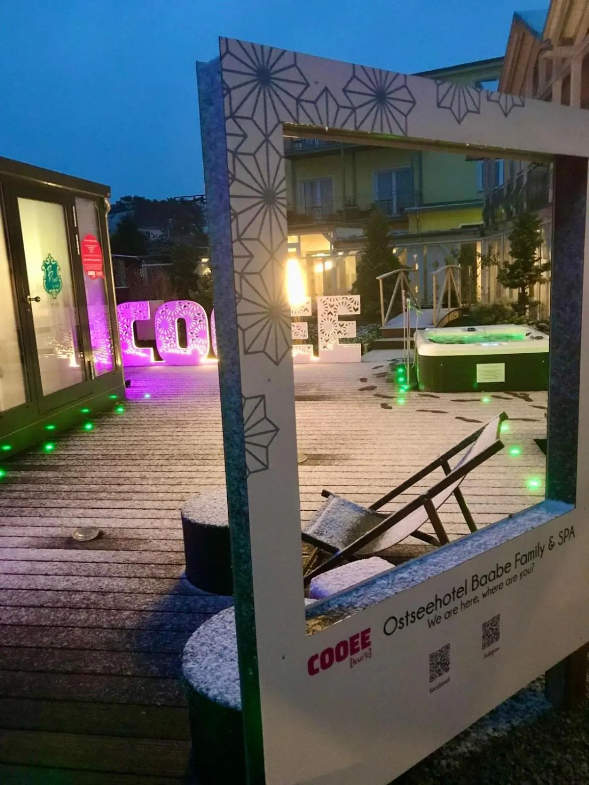 Patio in Ostseehotel Baabe family & SPA