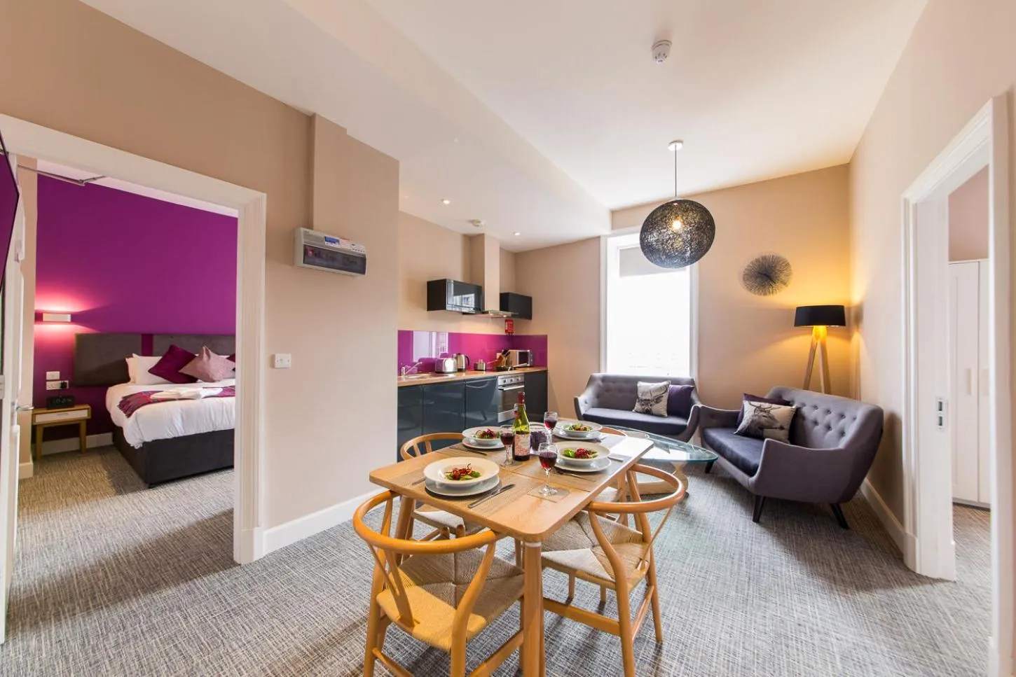 Bed in The Spires Serviced Apartments Edinburgh