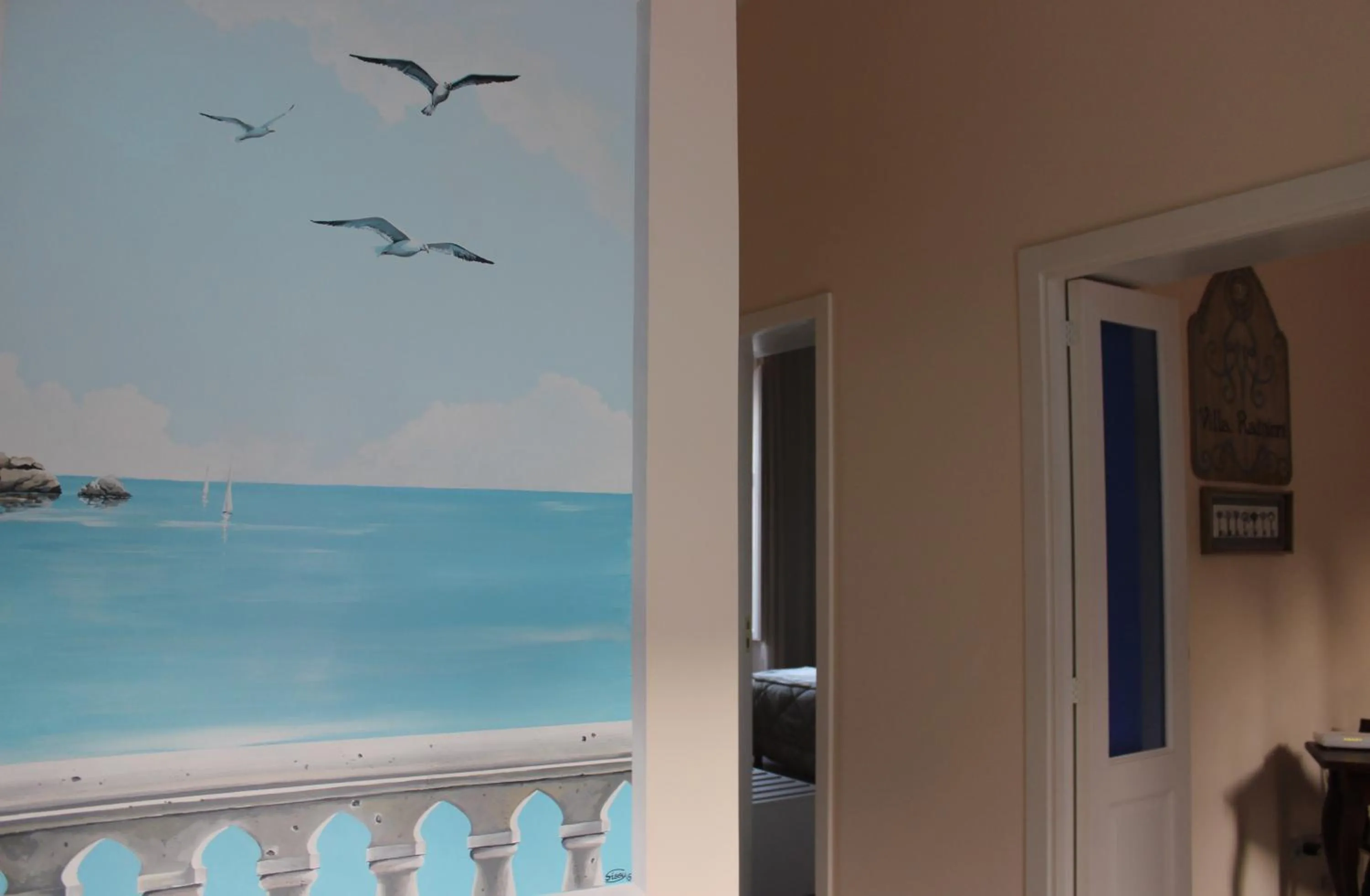 Decorative detail in B&B Villa Raineri