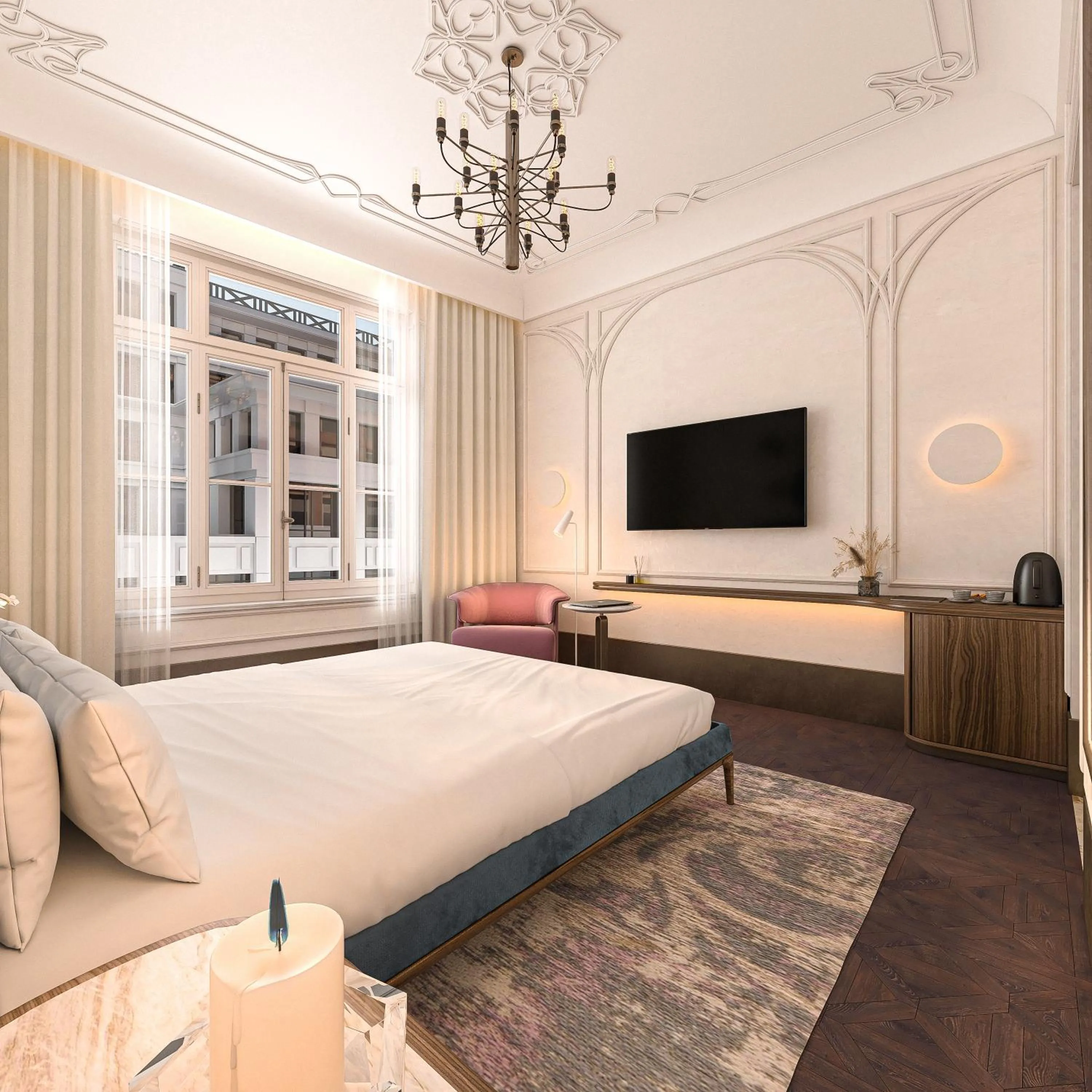 Communal lounge/ TV room, Bed in Les Temps Istanbul Karakoy, Curio Collection By Hilton