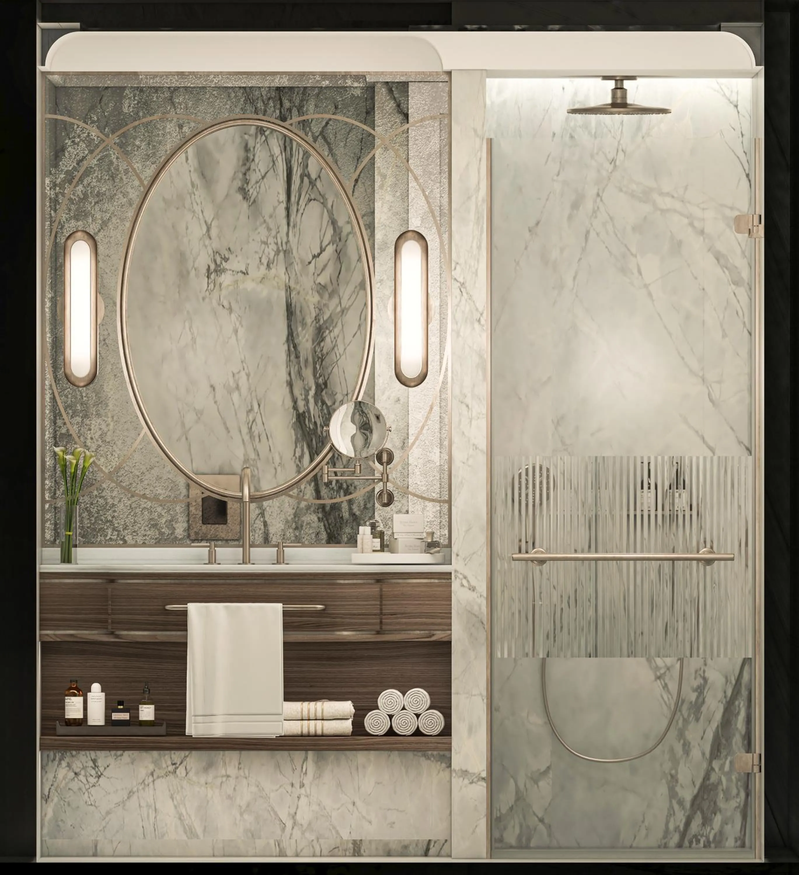 Shower in Les Temps Istanbul Karakoy, Curio Collection By Hilton