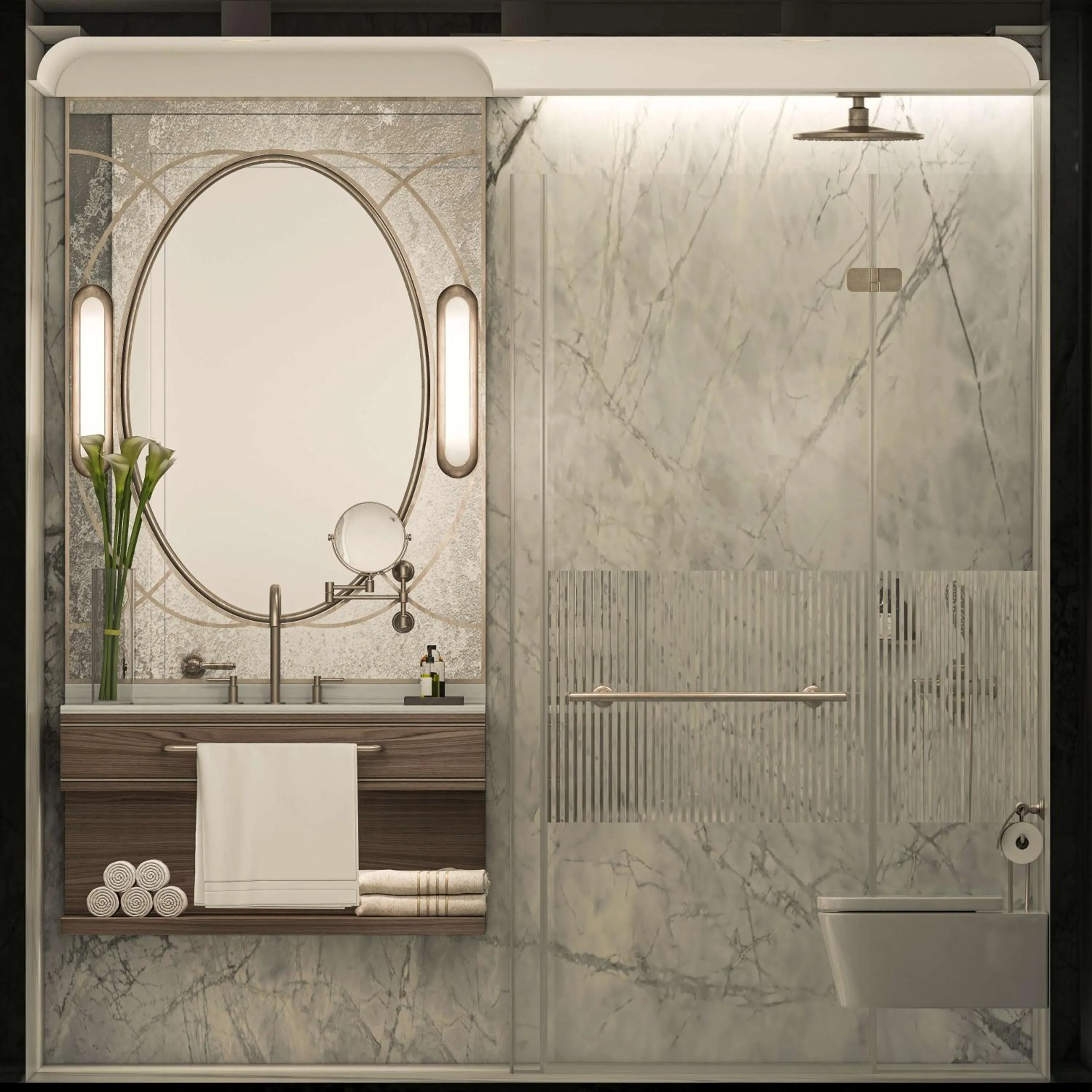 Bathroom in Les Temps Istanbul Karakoy, Curio Collection By Hilton