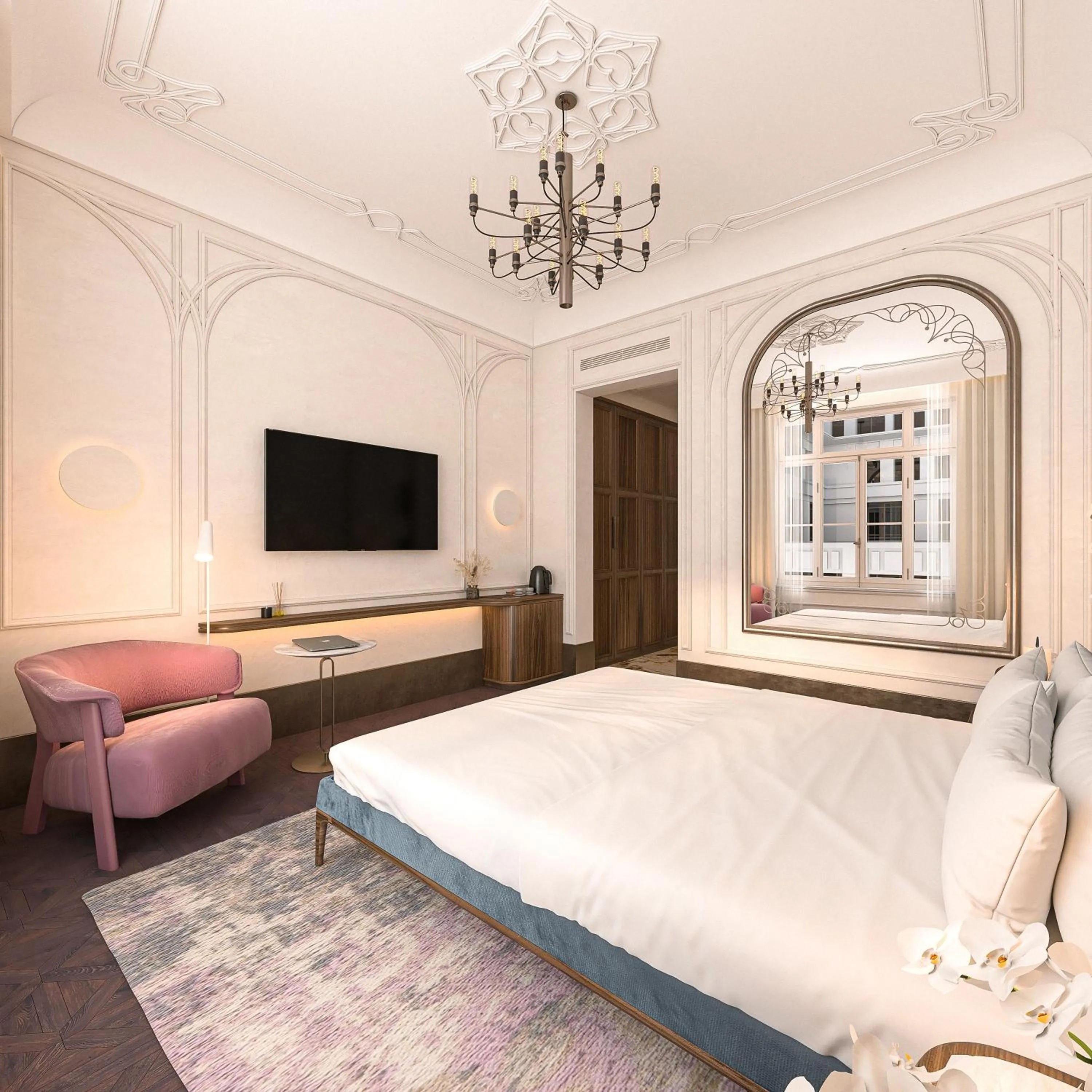 Communal lounge/ TV room, Bed in Les Temps Istanbul Karakoy, Curio Collection By Hilton