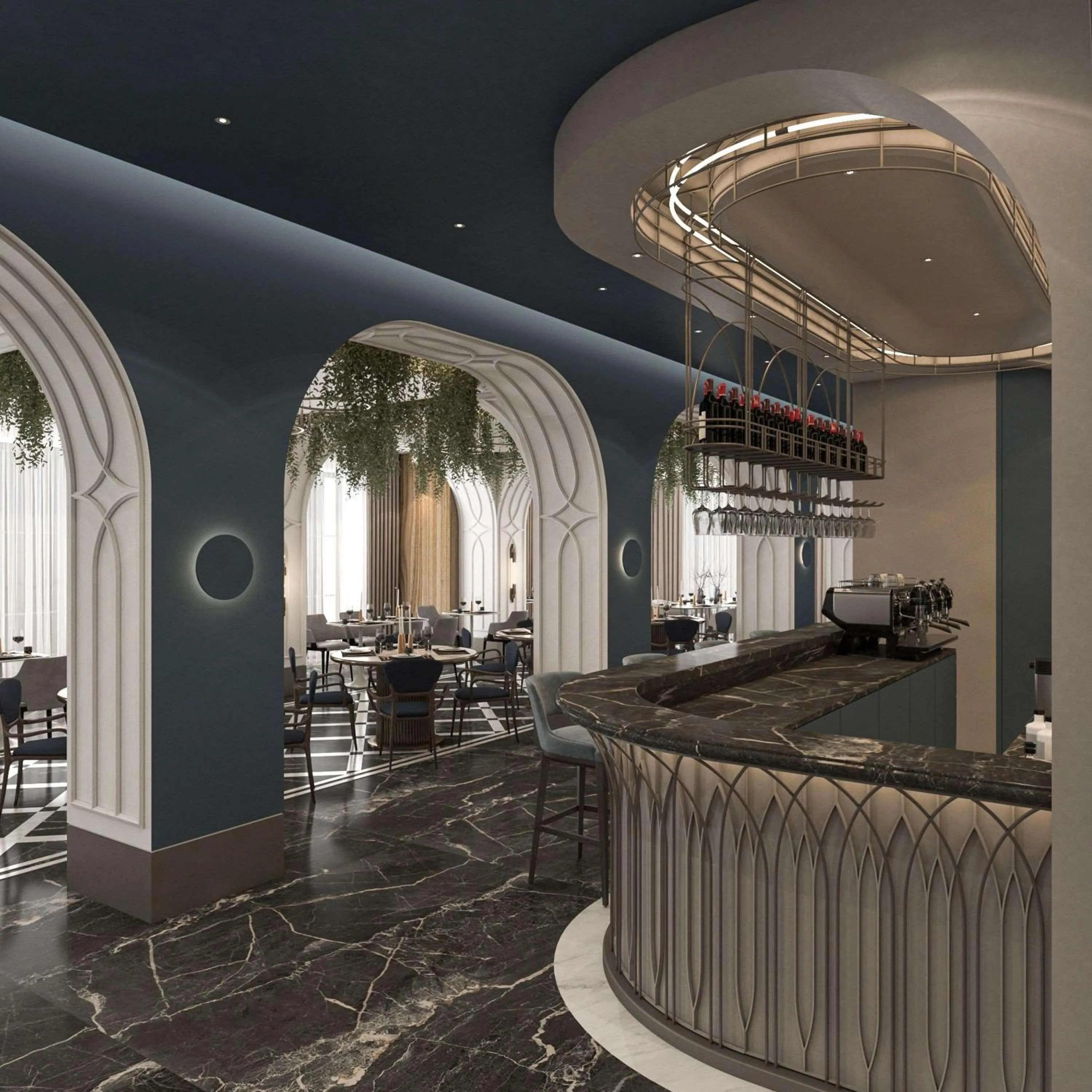 Lounge or bar in Les Temps Istanbul Karakoy, Curio Collection By Hilton