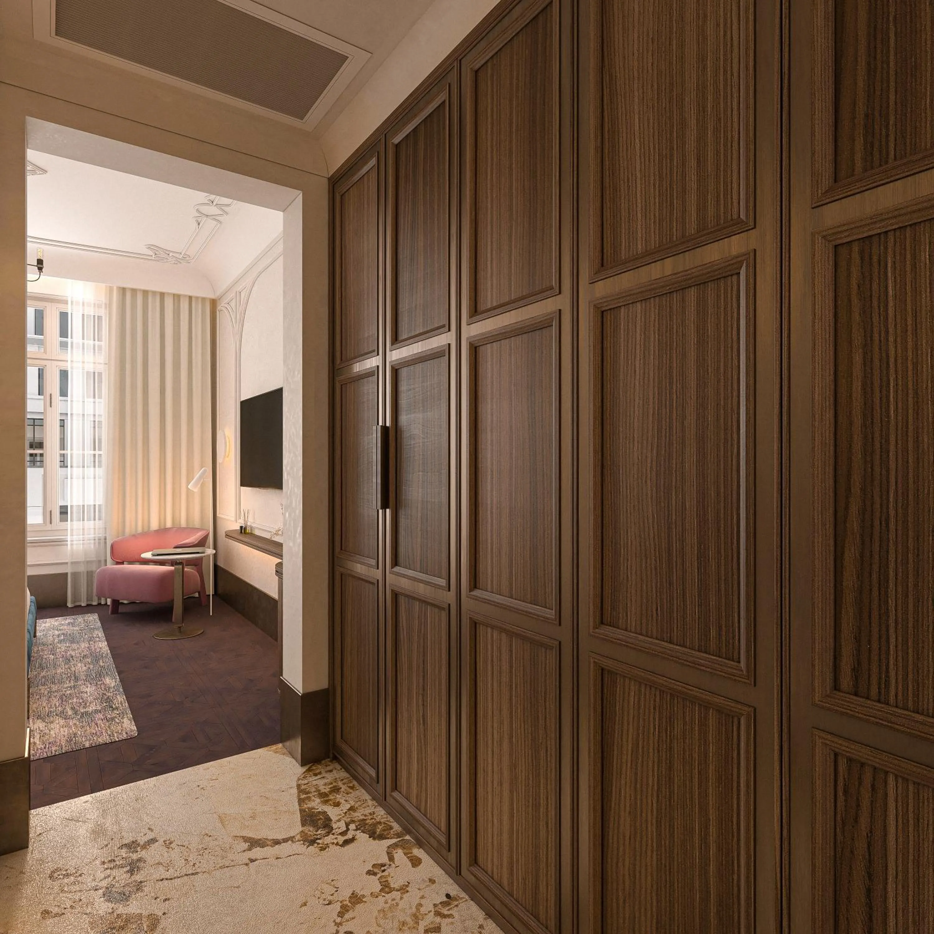 Bed in Les Temps Istanbul Karakoy, Curio Collection By Hilton