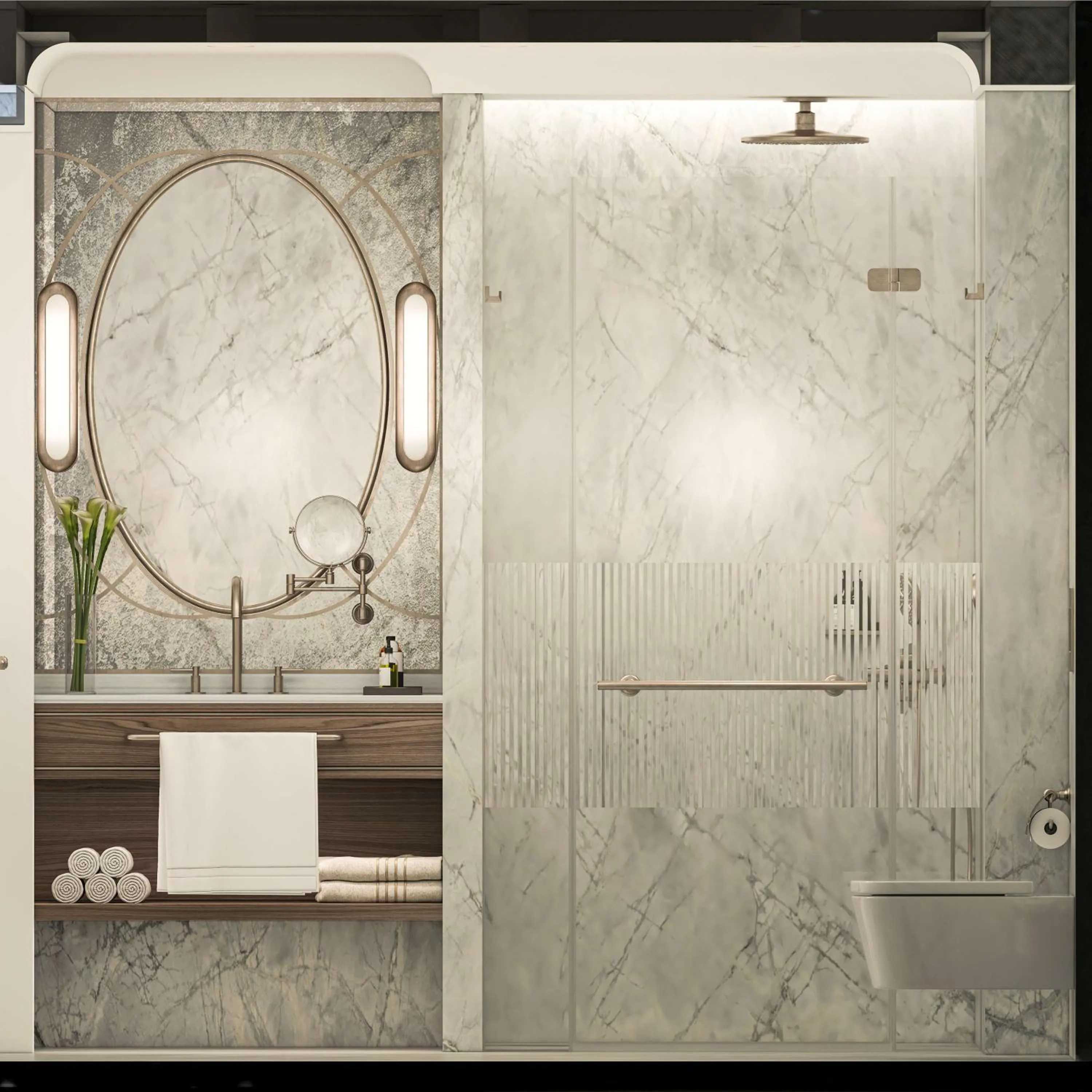 Bathroom in Les Temps Istanbul Karakoy, Curio Collection By Hilton