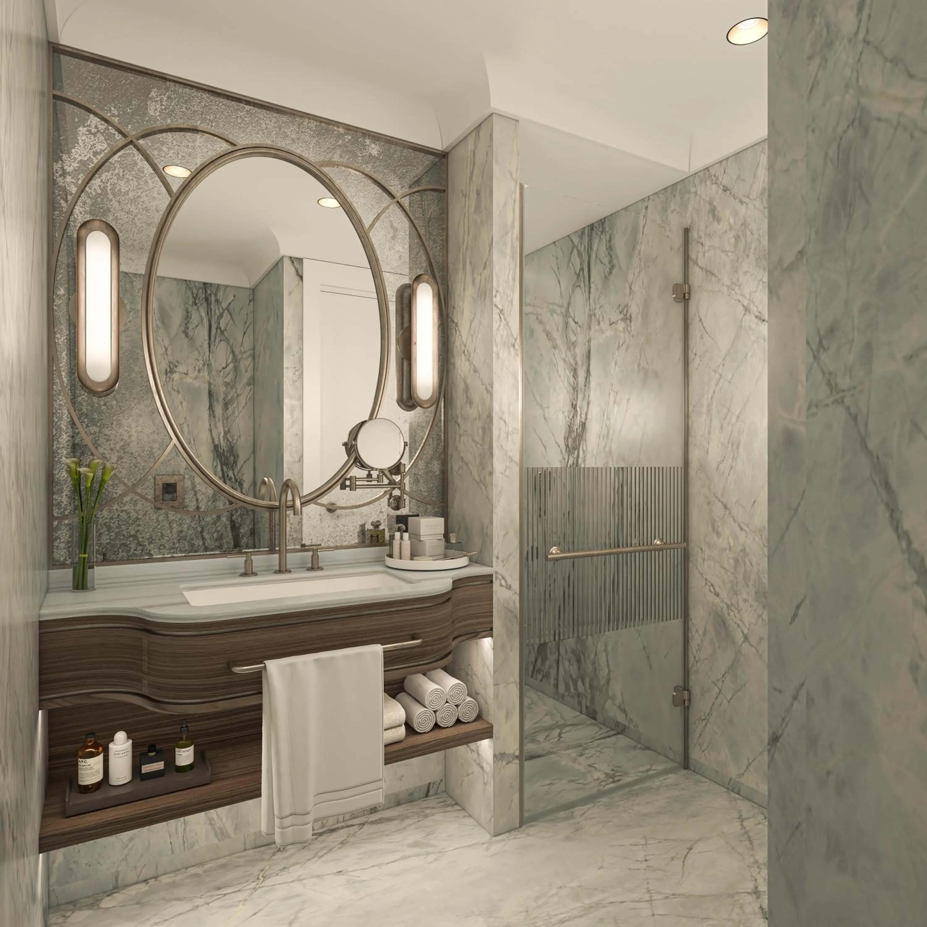 Shower in Les Temps Istanbul Karakoy, Curio Collection By Hilton