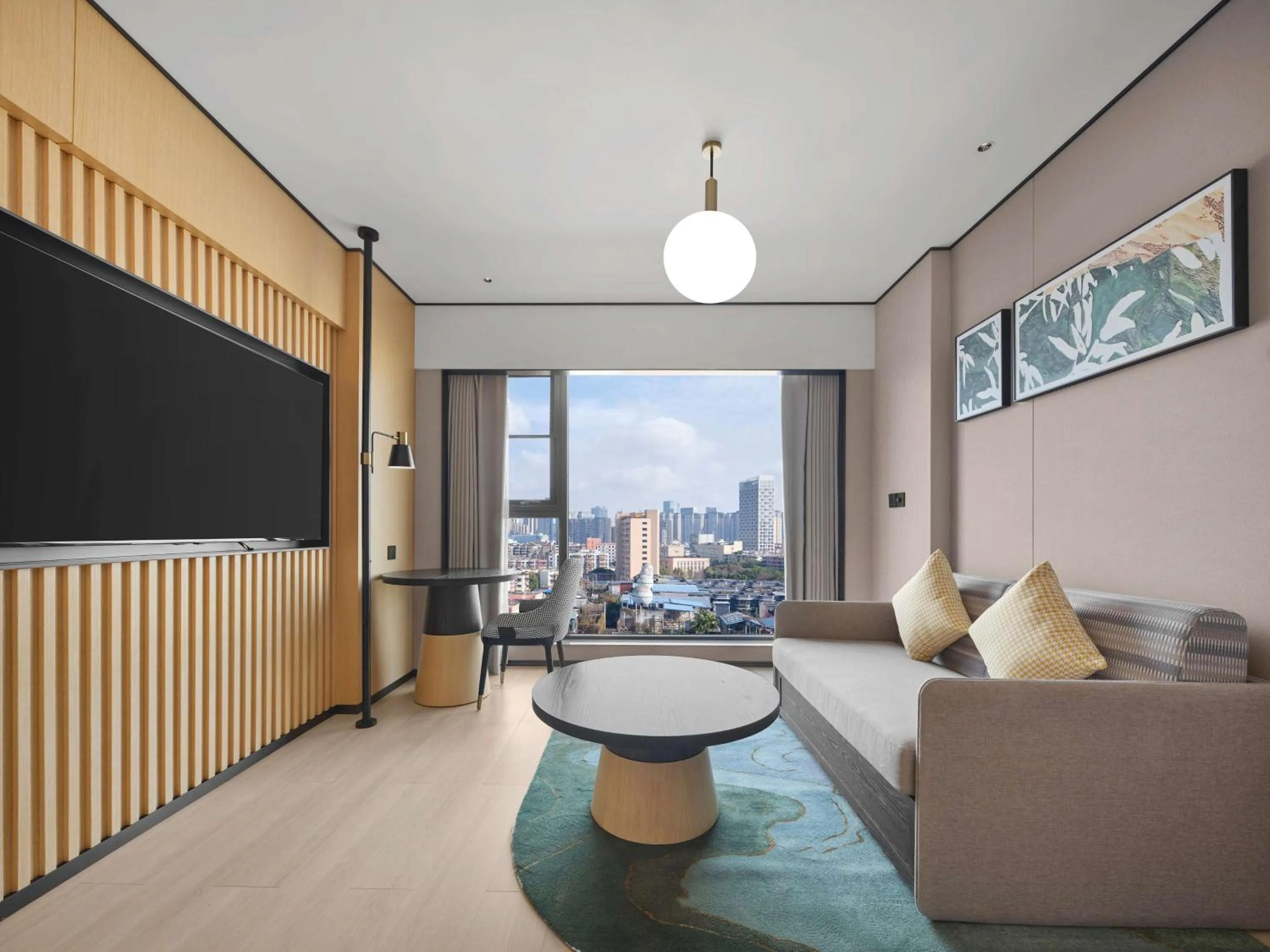 Living room in Hilton Garden Inn Chengdu Tianfu Panda Tower