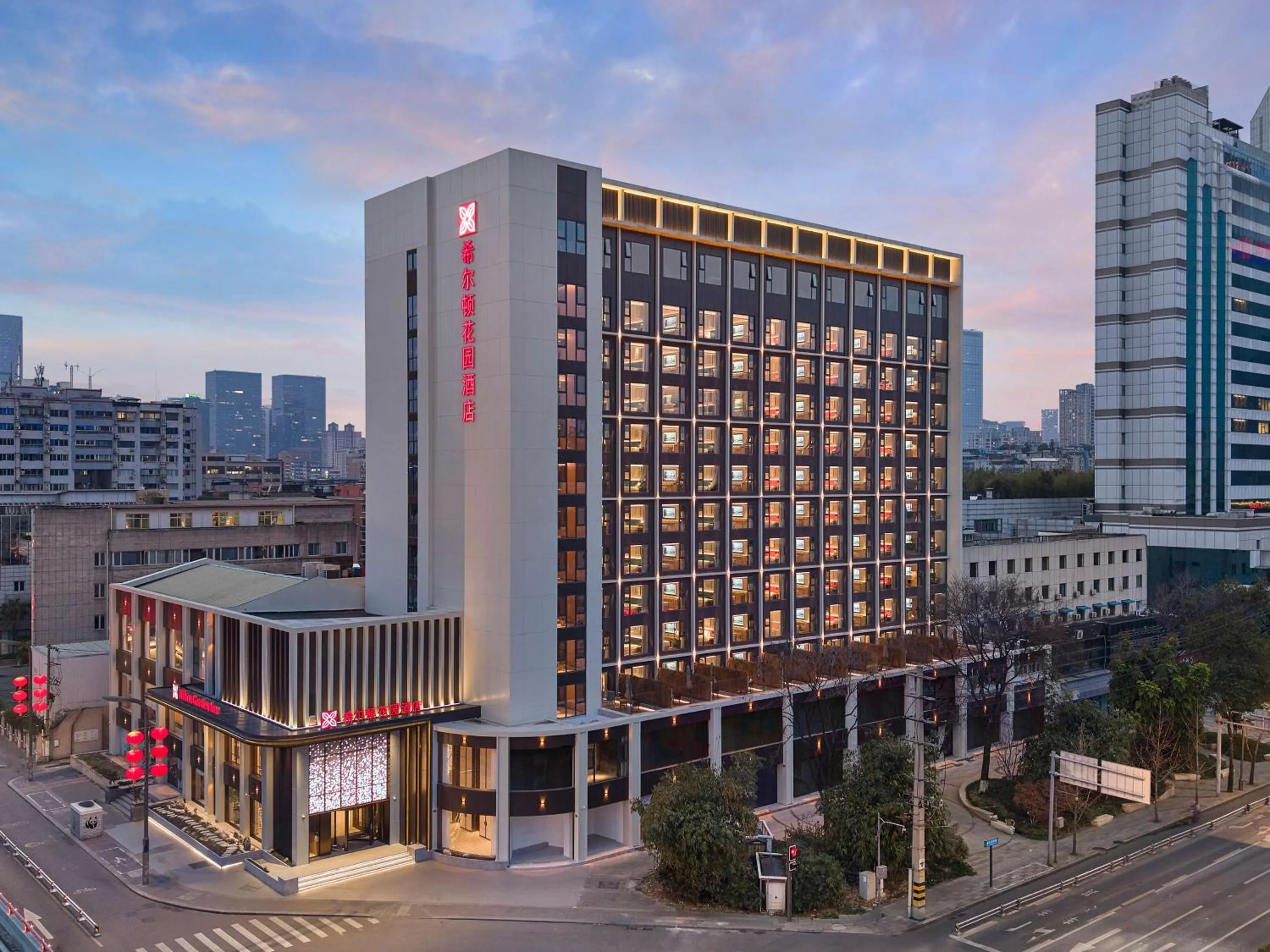 Property building in Hilton Garden Inn Chengdu Tianfu Panda Tower