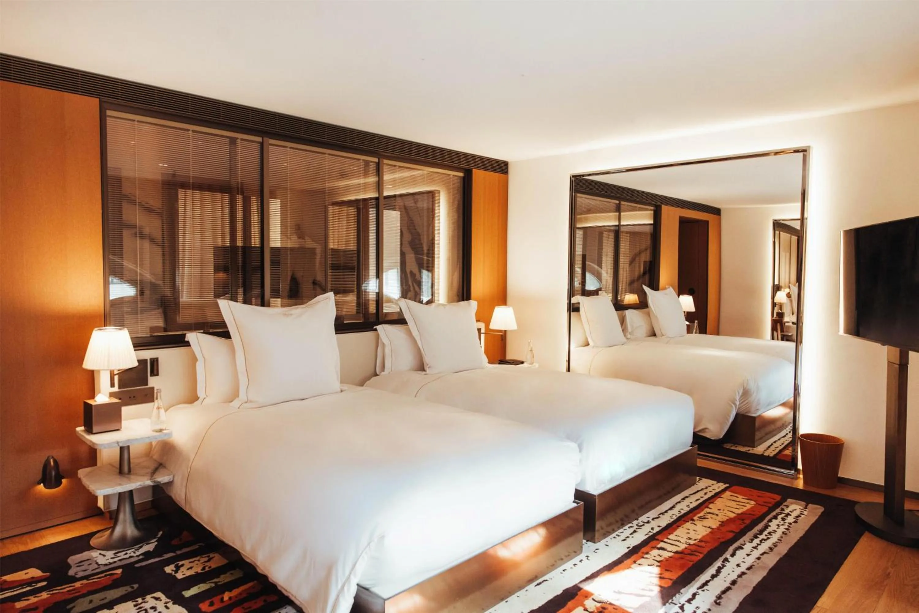 Bed in Hotel SAX Paris, LXR Hotels & Resorts