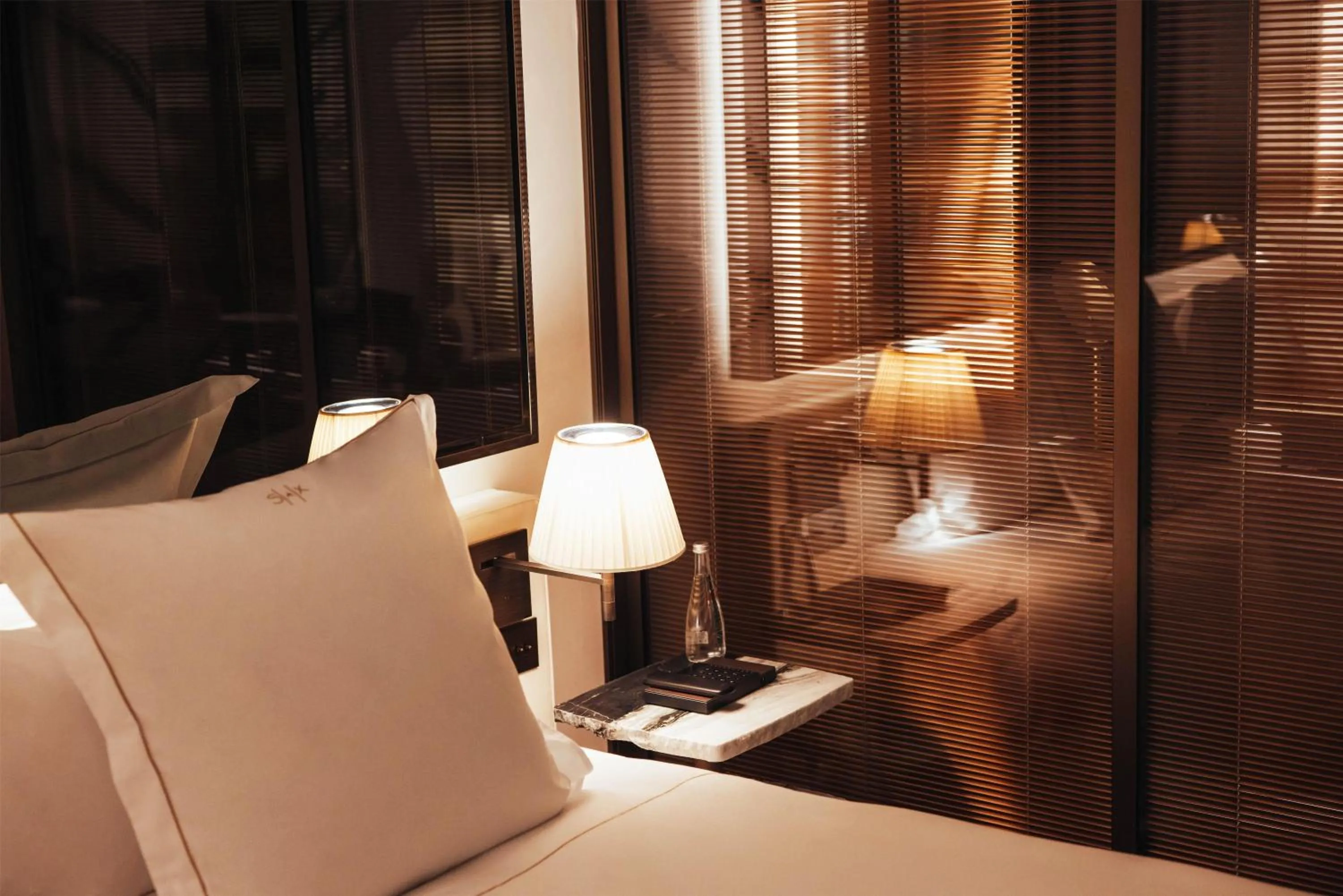 Bed in Hotel SAX Paris, LXR Hotels & Resorts
