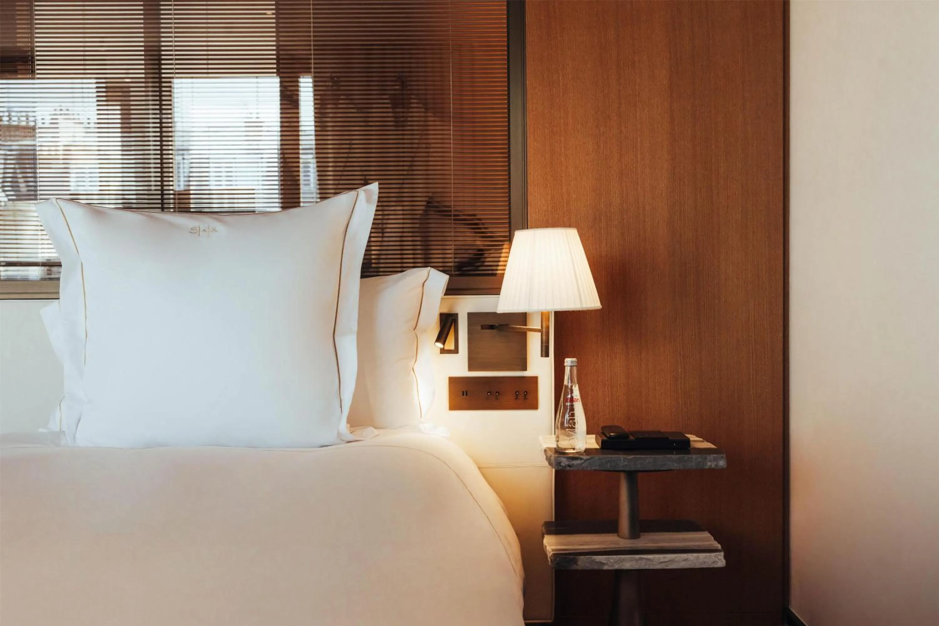 Bed in Hotel SAX Paris, LXR Hotels & Resorts