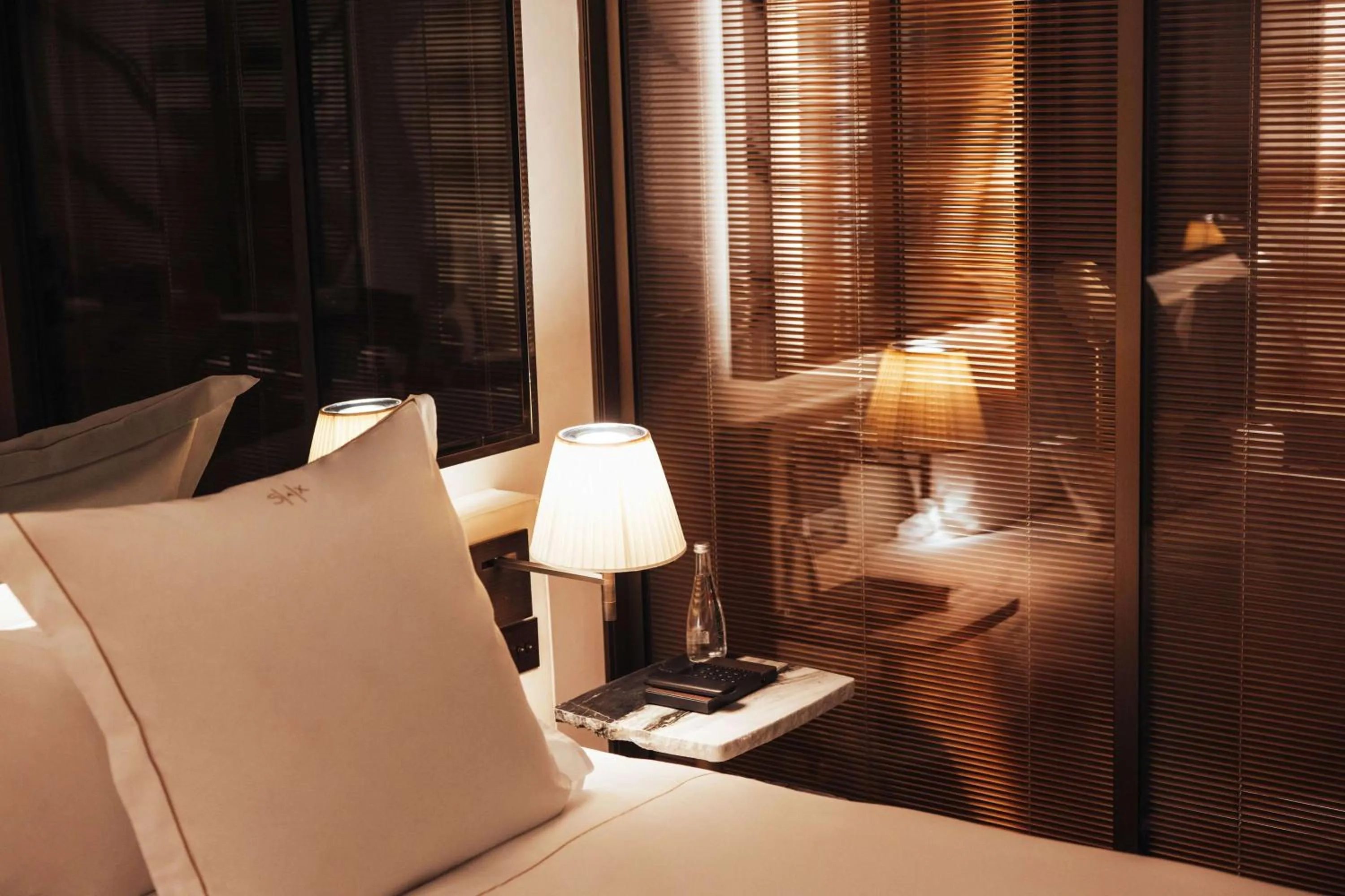 Bed in Hotel SAX Paris, LXR Hotels & Resorts