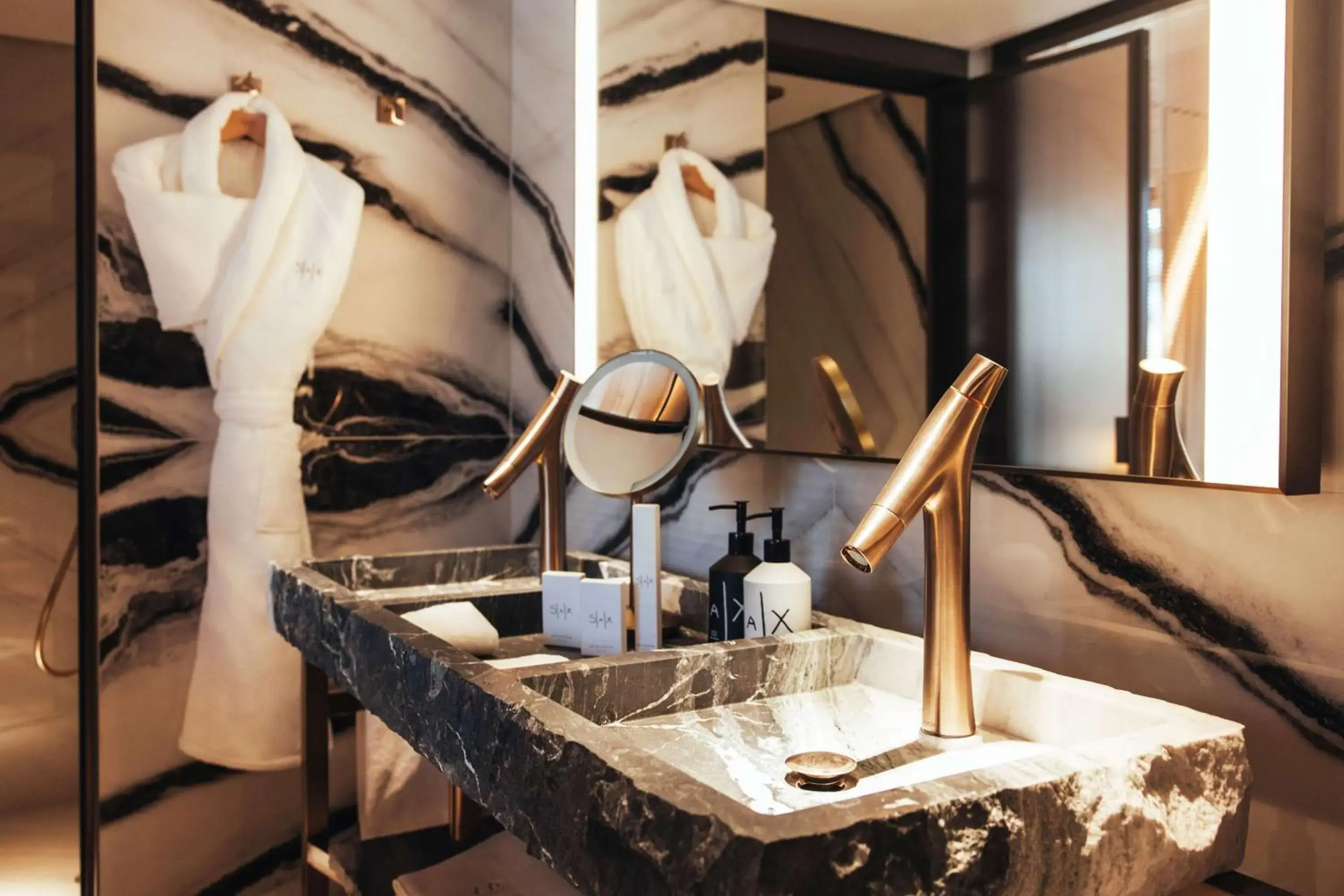 Bathroom in Hotel SAX Paris, LXR Hotels & Resorts Bathroom in Hotel SAX Paris, LXR Hotels & Resorts