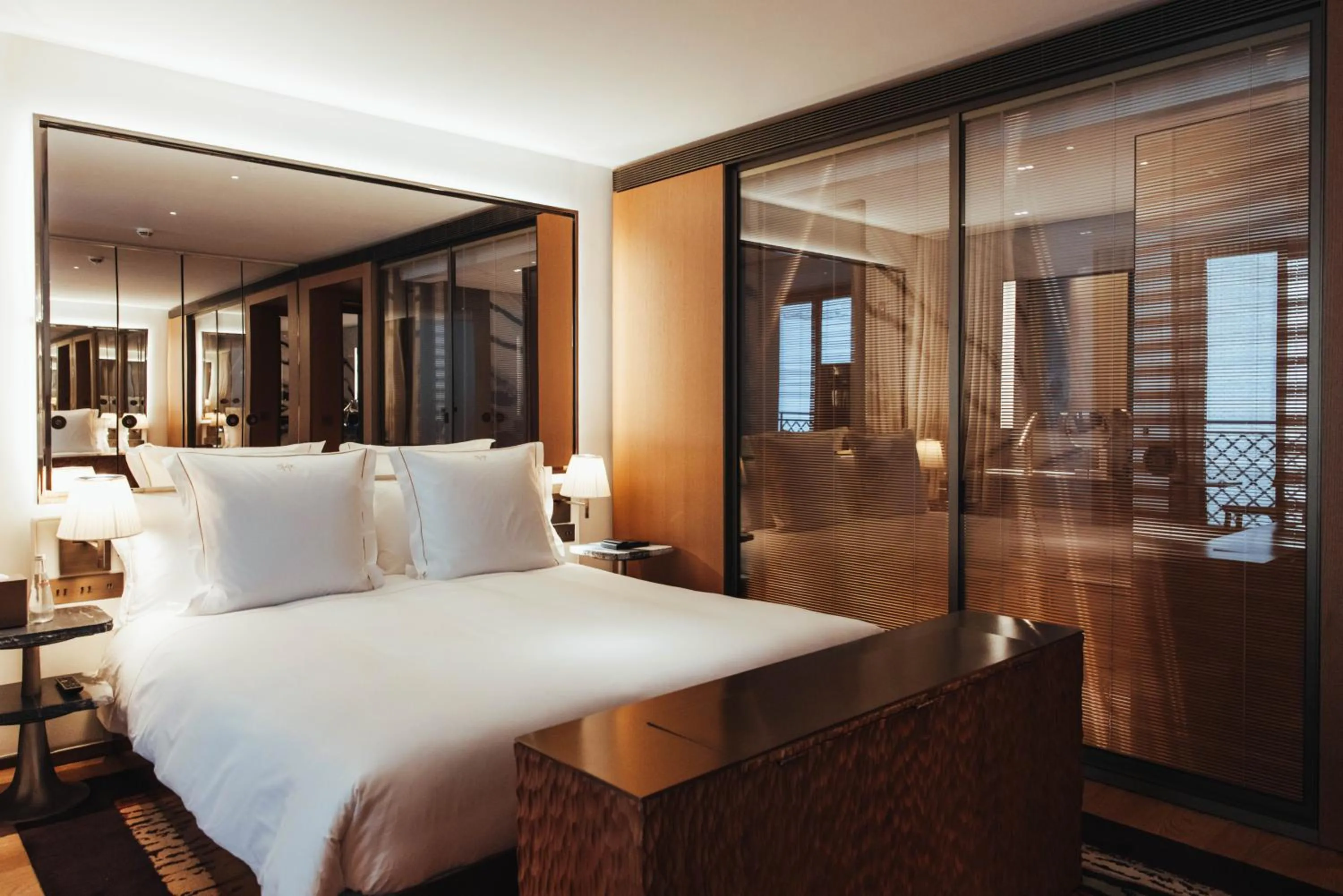 Bed in Hotel SAX Paris, LXR Hotels & Resorts