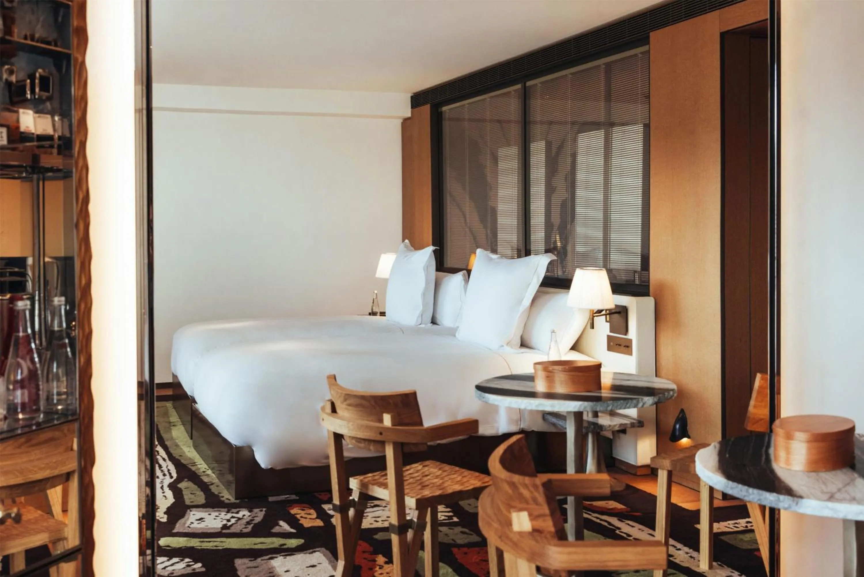 Bed in Hotel SAX Paris, LXR Hotels & Resorts