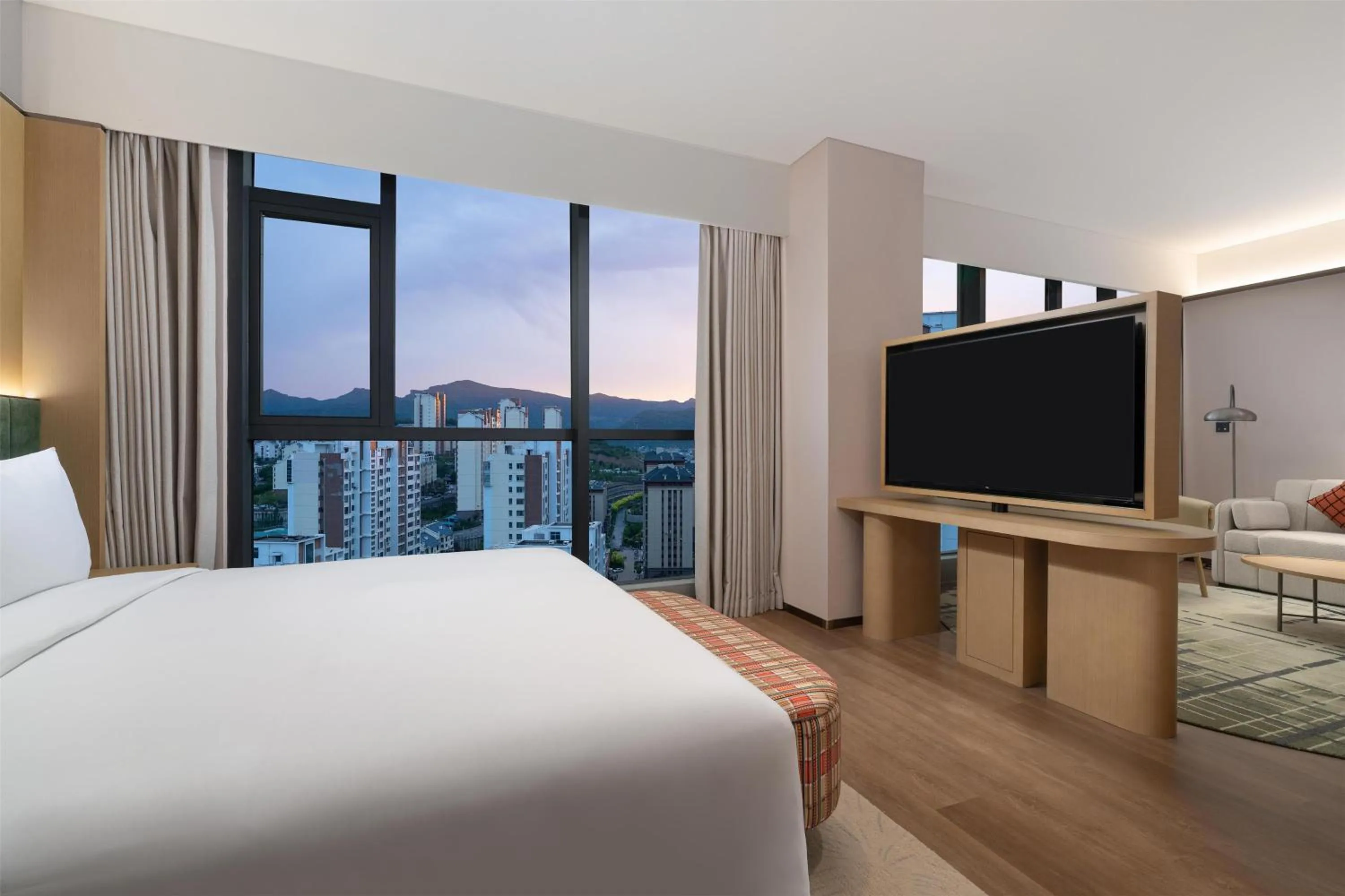 Bed in Hilton Garden Inn Chengde High-Tech Zone