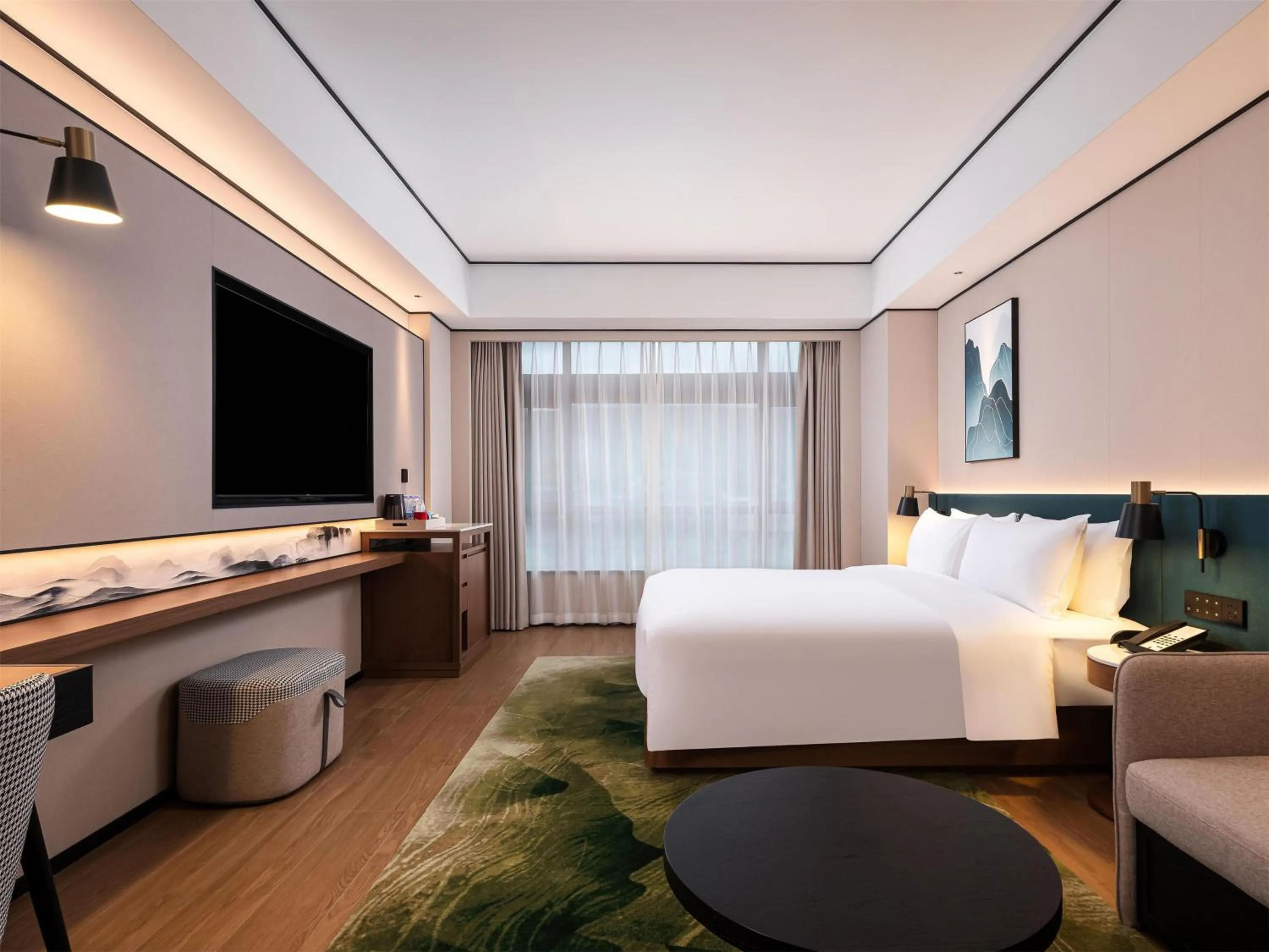 Bed in Hilton Garden Inn Zhangjiajie Wulingyuan