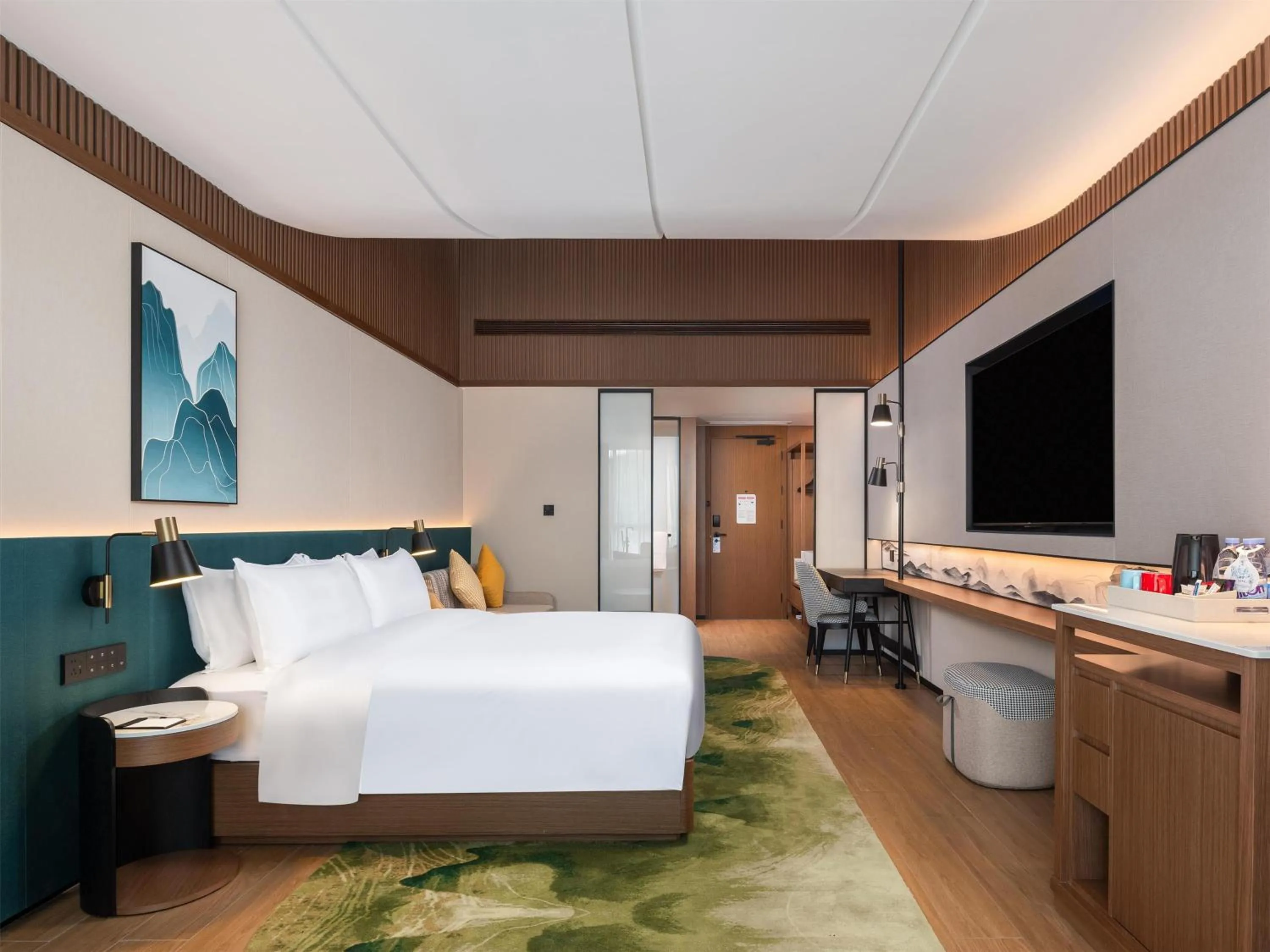 Bed in Hilton Garden Inn Zhangjiajie Wulingyuan