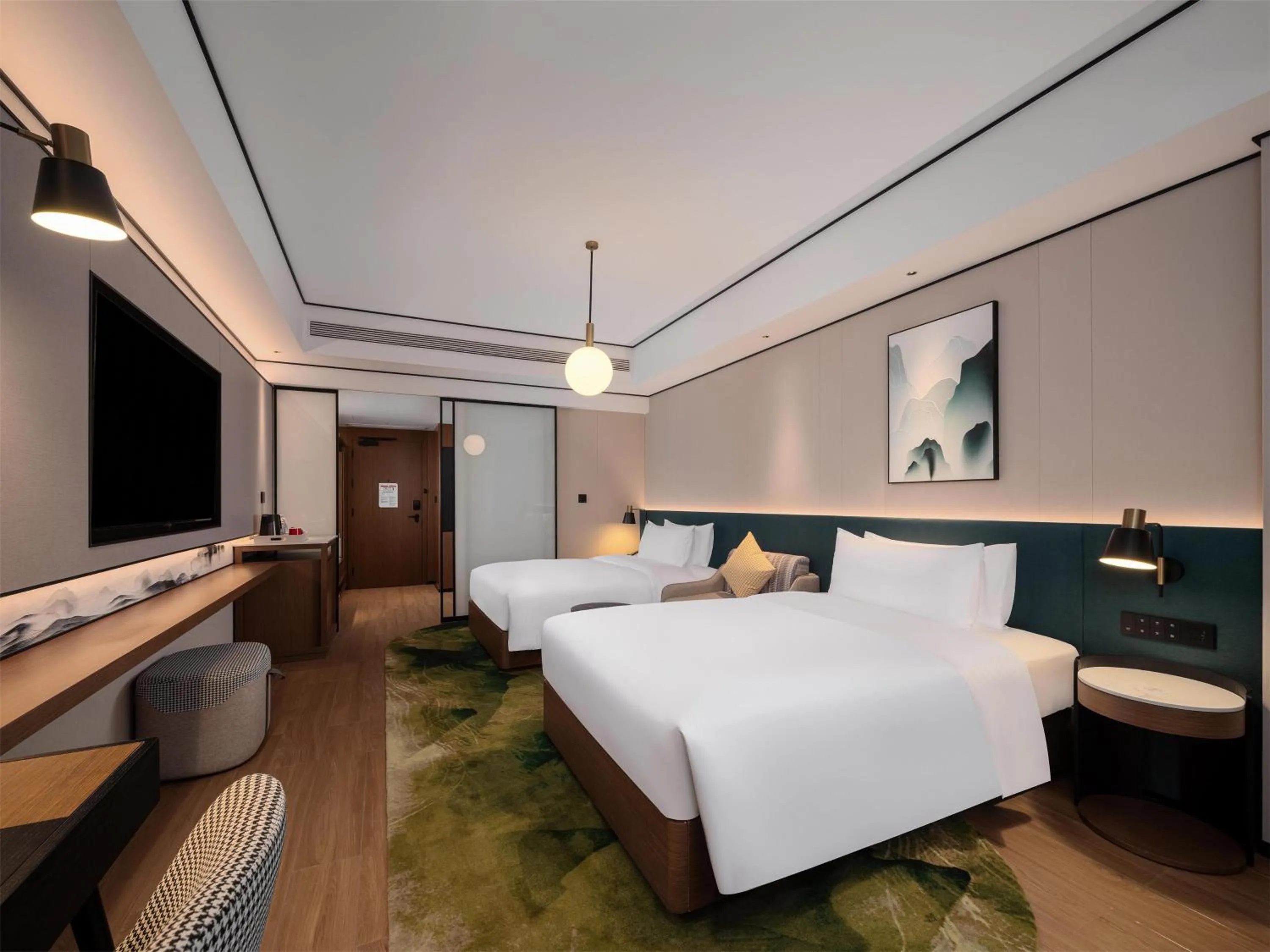 Bed in Hilton Garden Inn Zhangjiajie Wulingyuan