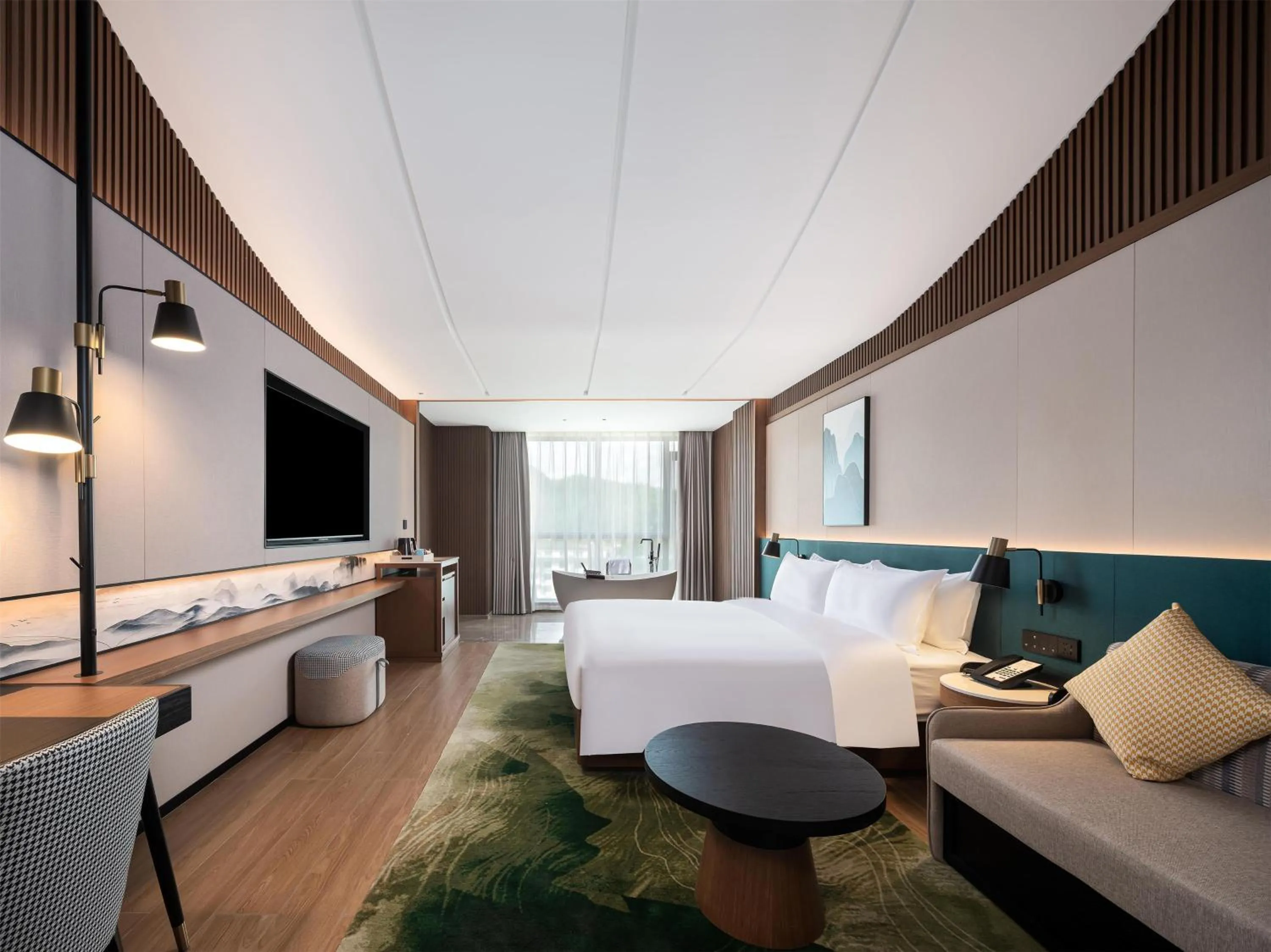 Bed in Hilton Garden Inn Zhangjiajie Wulingyuan