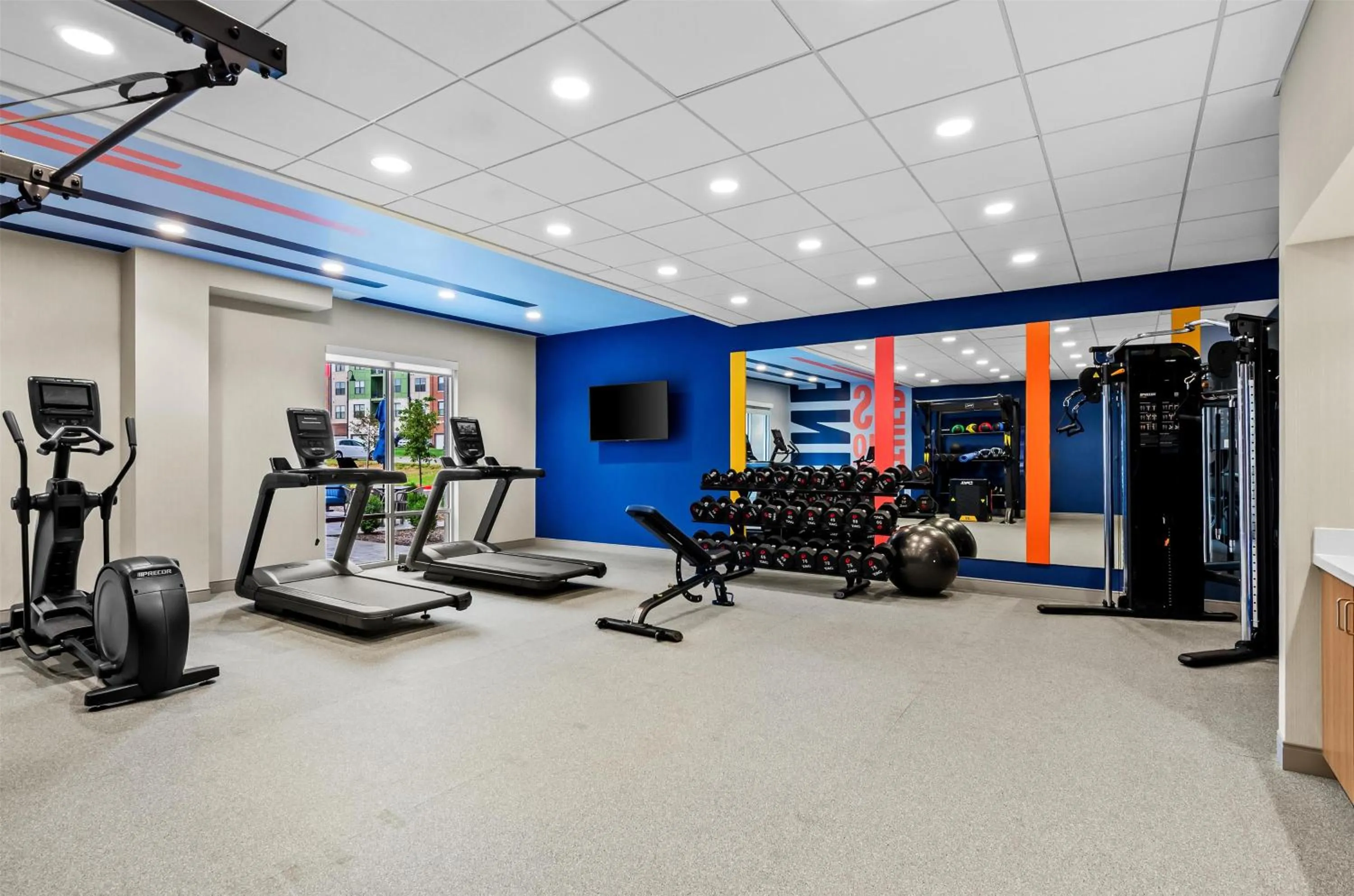Fitness centre/facilities in Hampton Inn Daleville