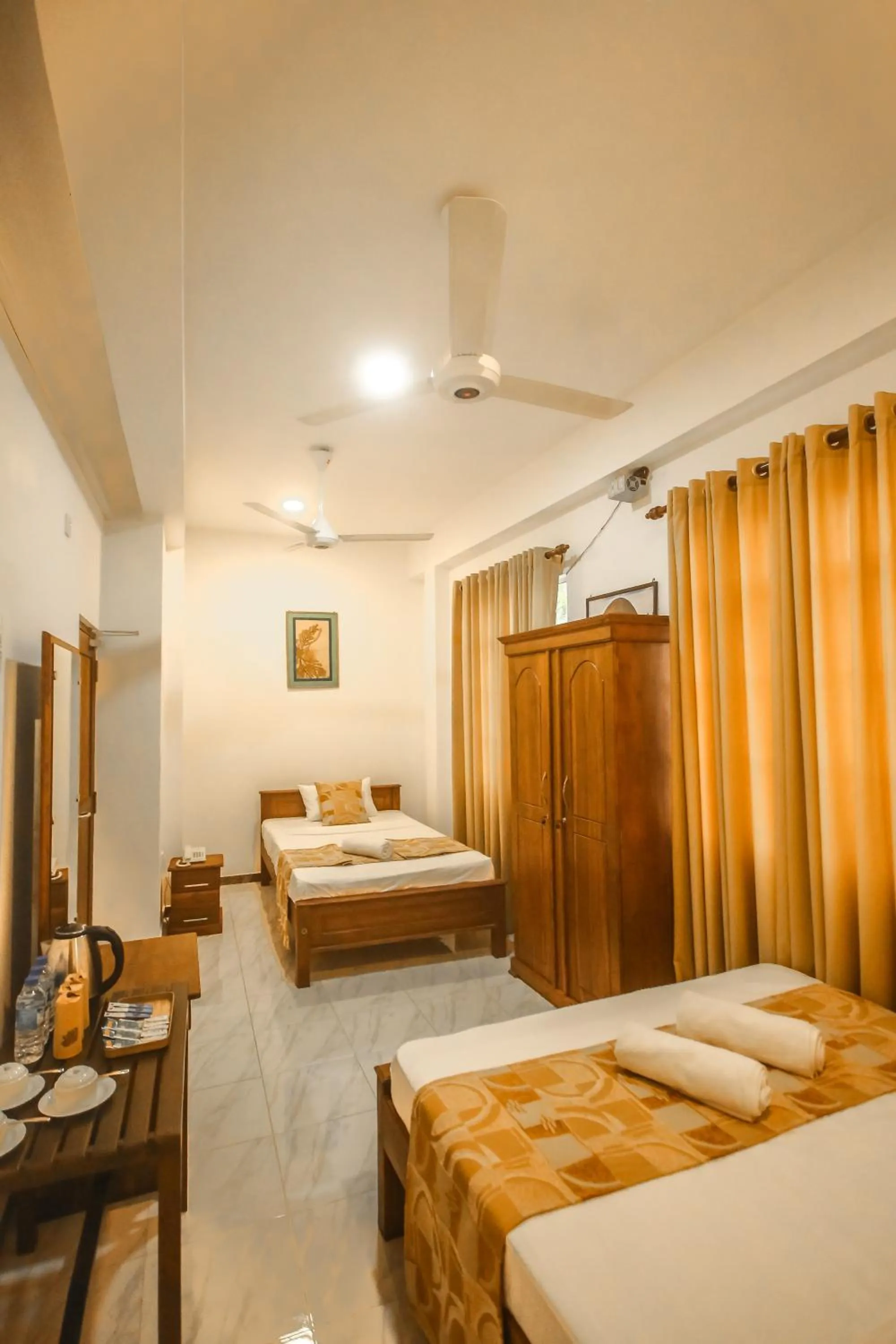 Bed in Hotel Silver Horse Dambulla