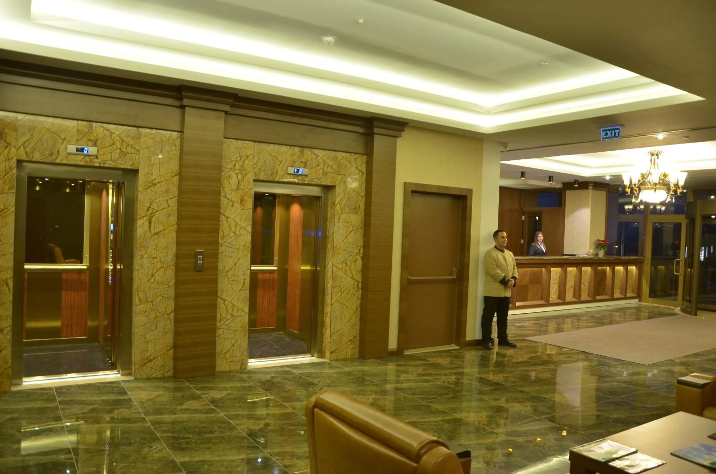 Lobby or reception in Adranos Hotel
