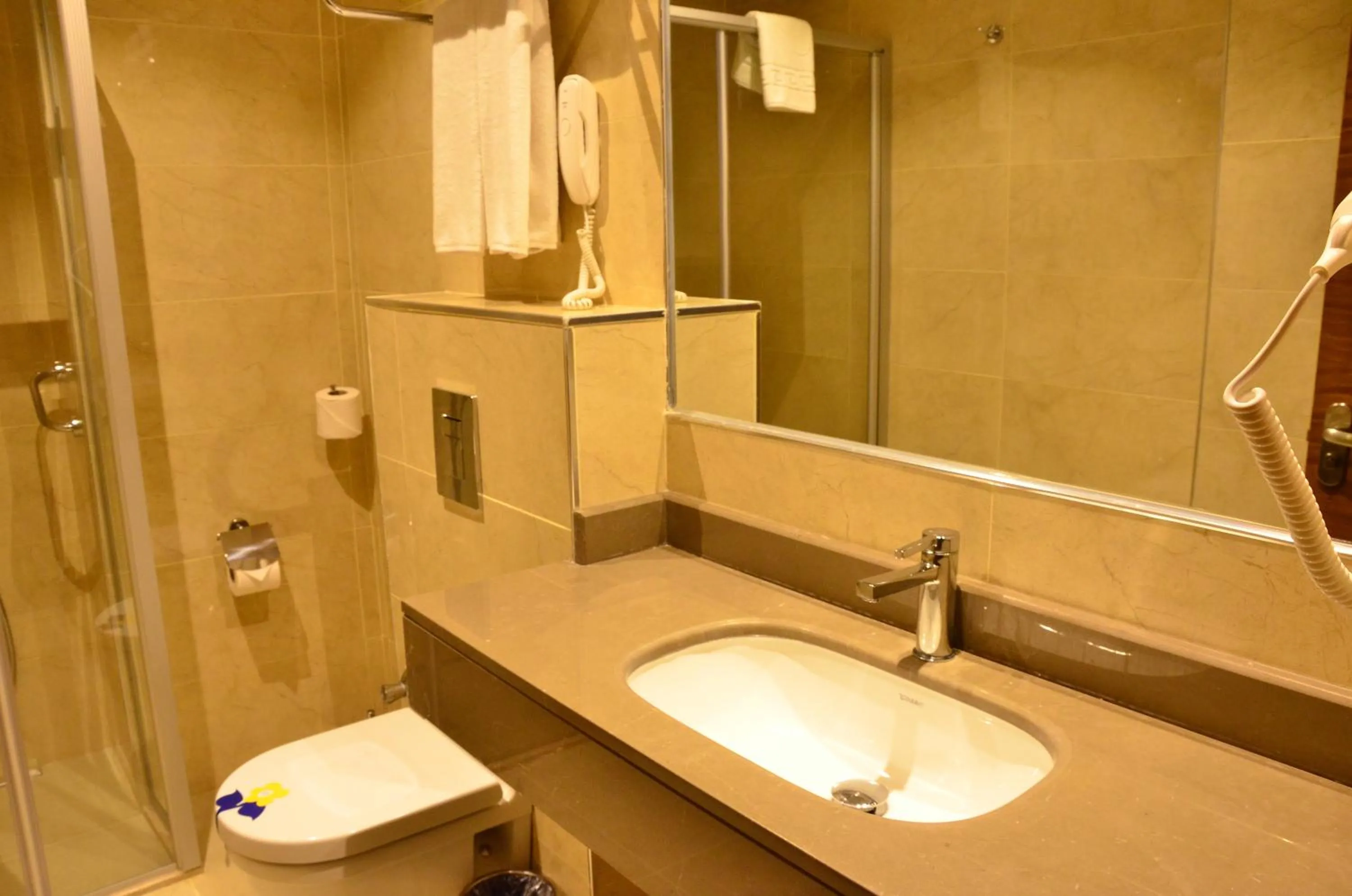 Bathroom in Adranos Hotel