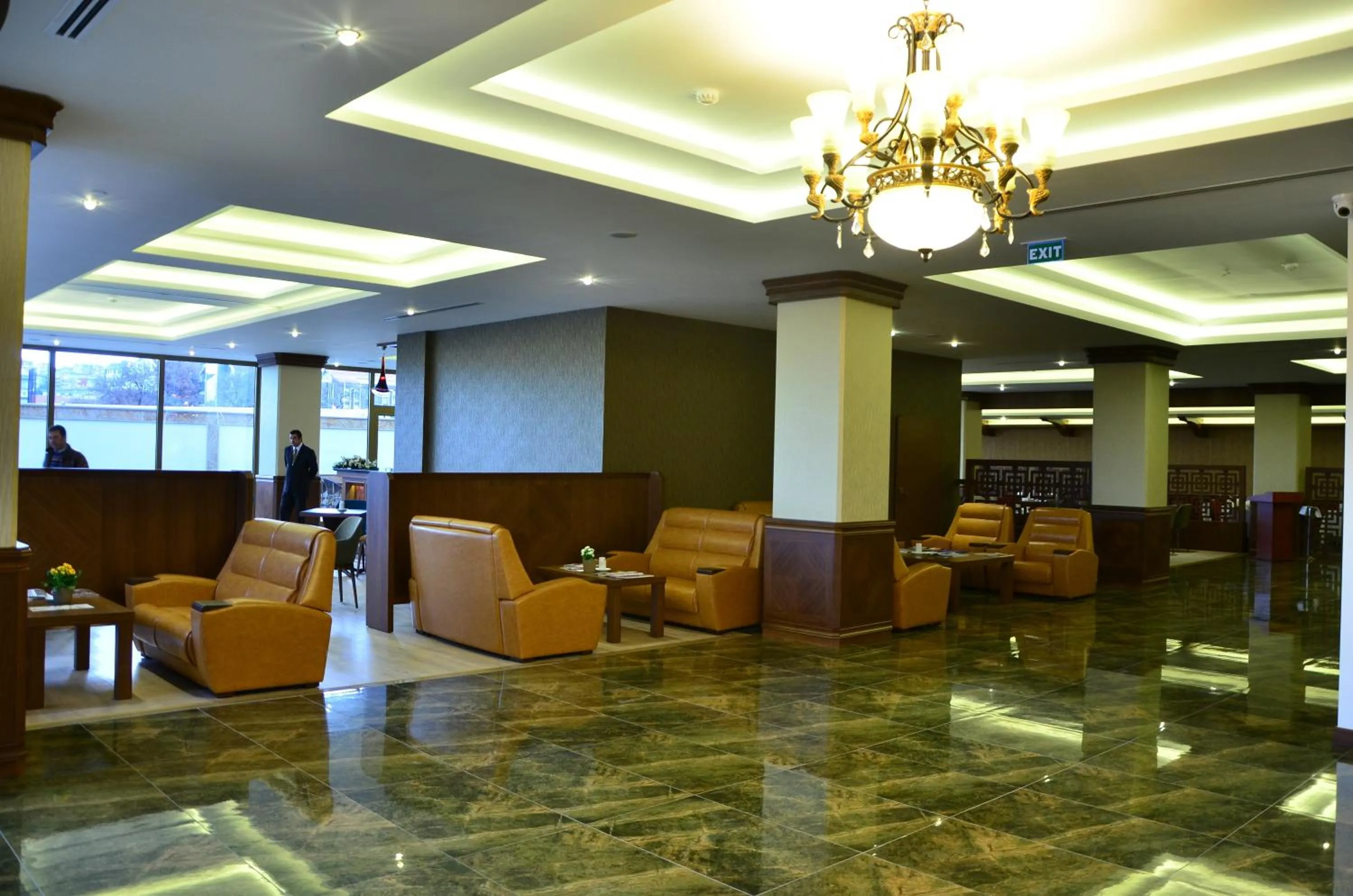 Lobby or reception in Adranos Hotel
