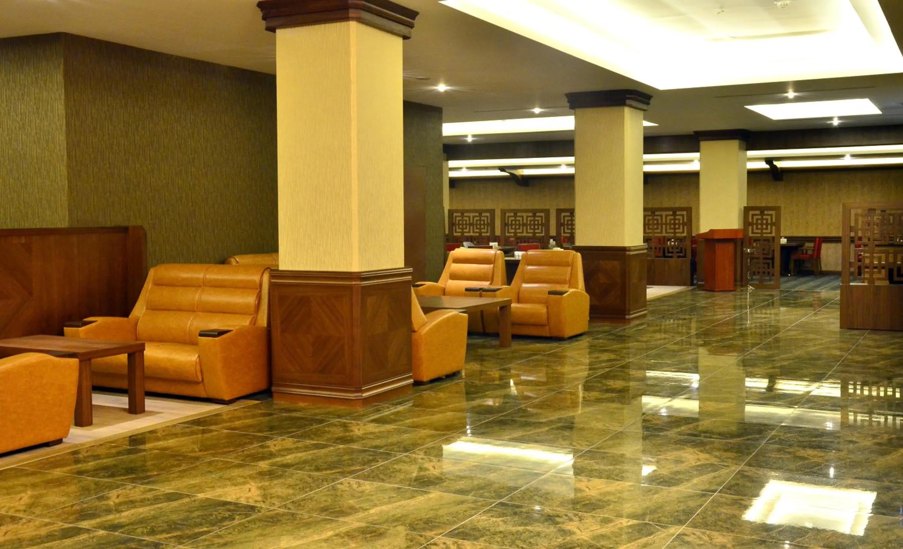 Lobby or reception in Adranos Hotel