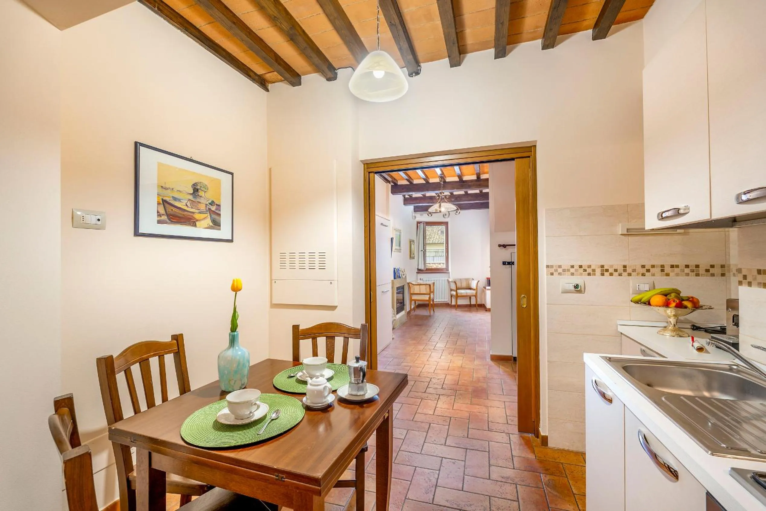 Dining area in La Finestra d'Arezzo