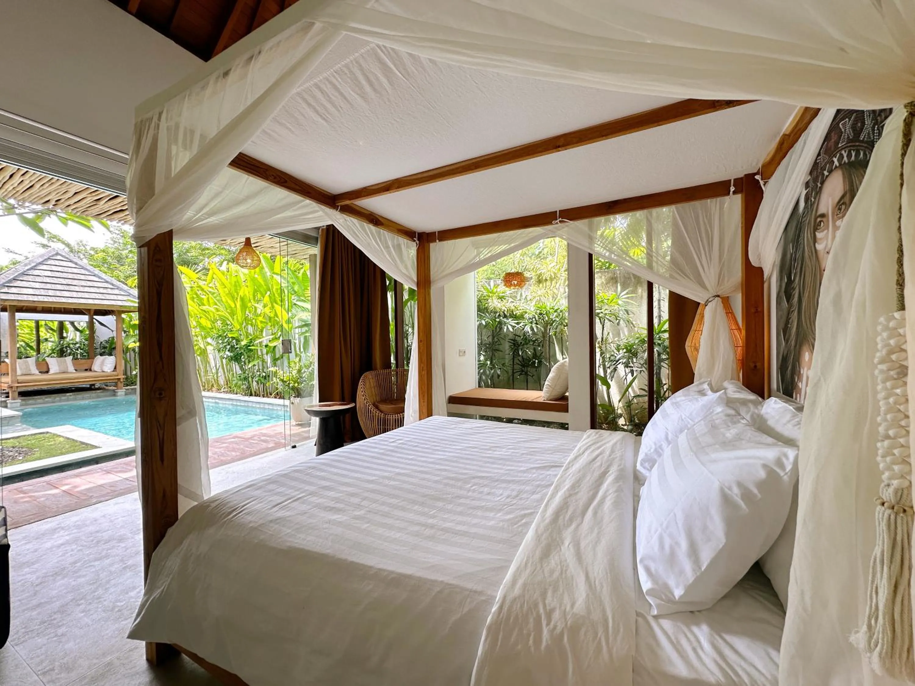 Bed in Villa Pacha Seminyak