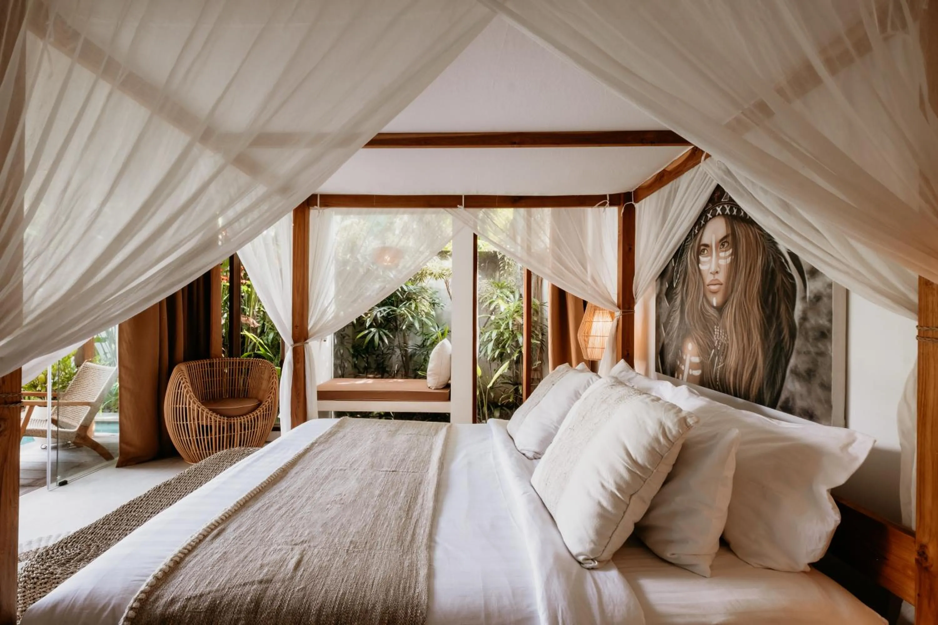 Bed in Villa Pacha Seminyak