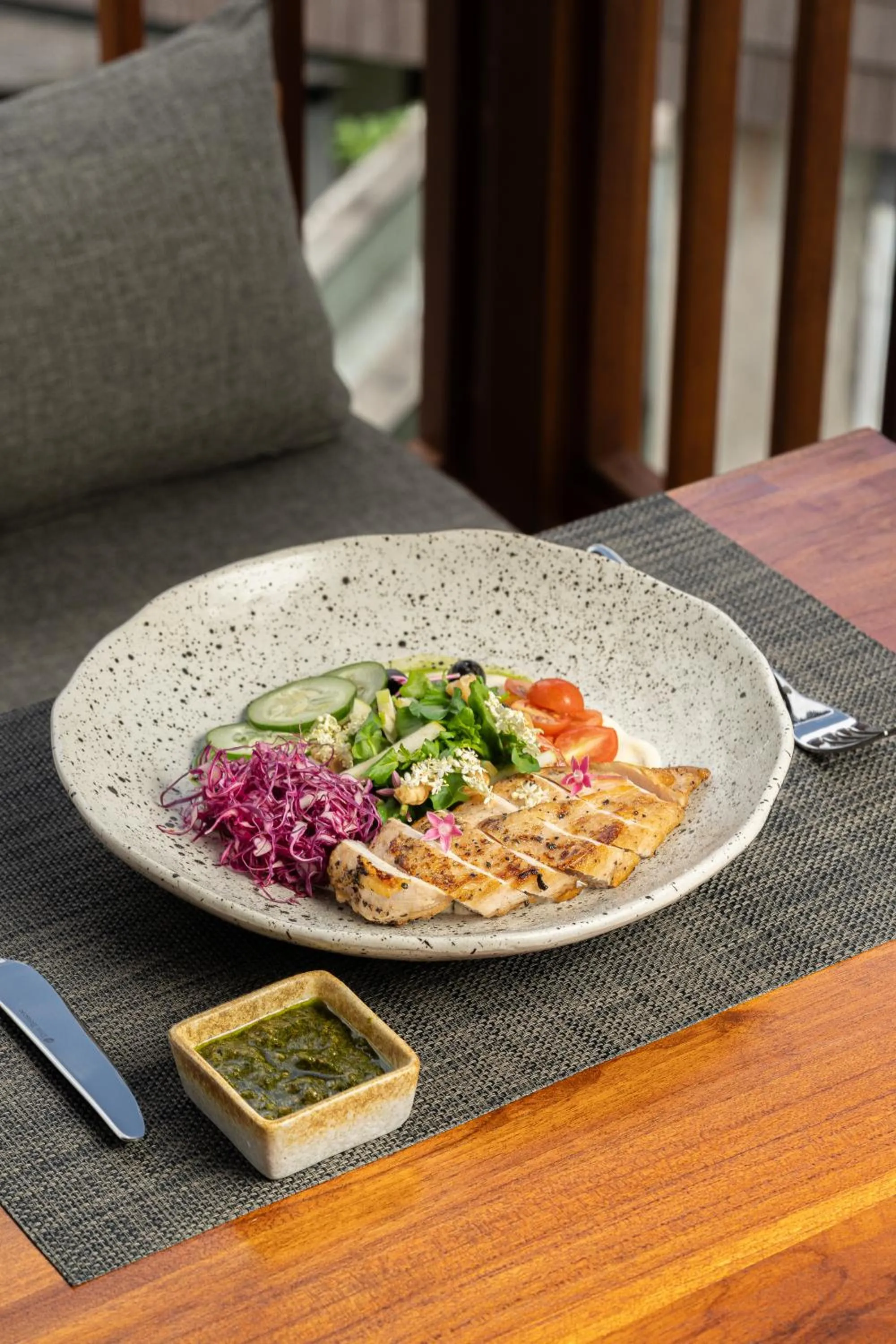 Food close-up in Adiwana Unagi Riverfront