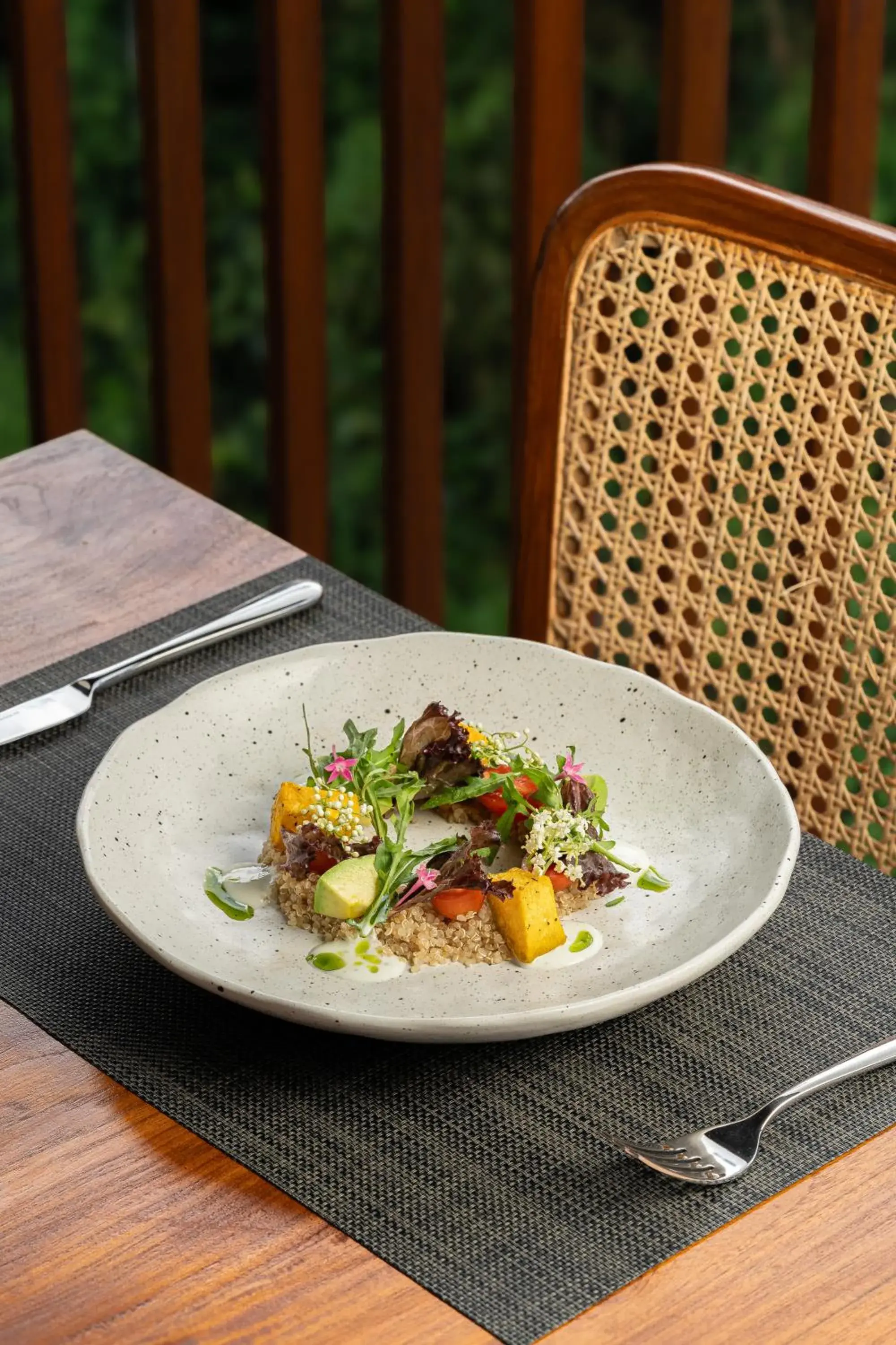 Food close-up in Adiwana Unagi Riverfront Food close-up in Adiwana Unagi Riverfront