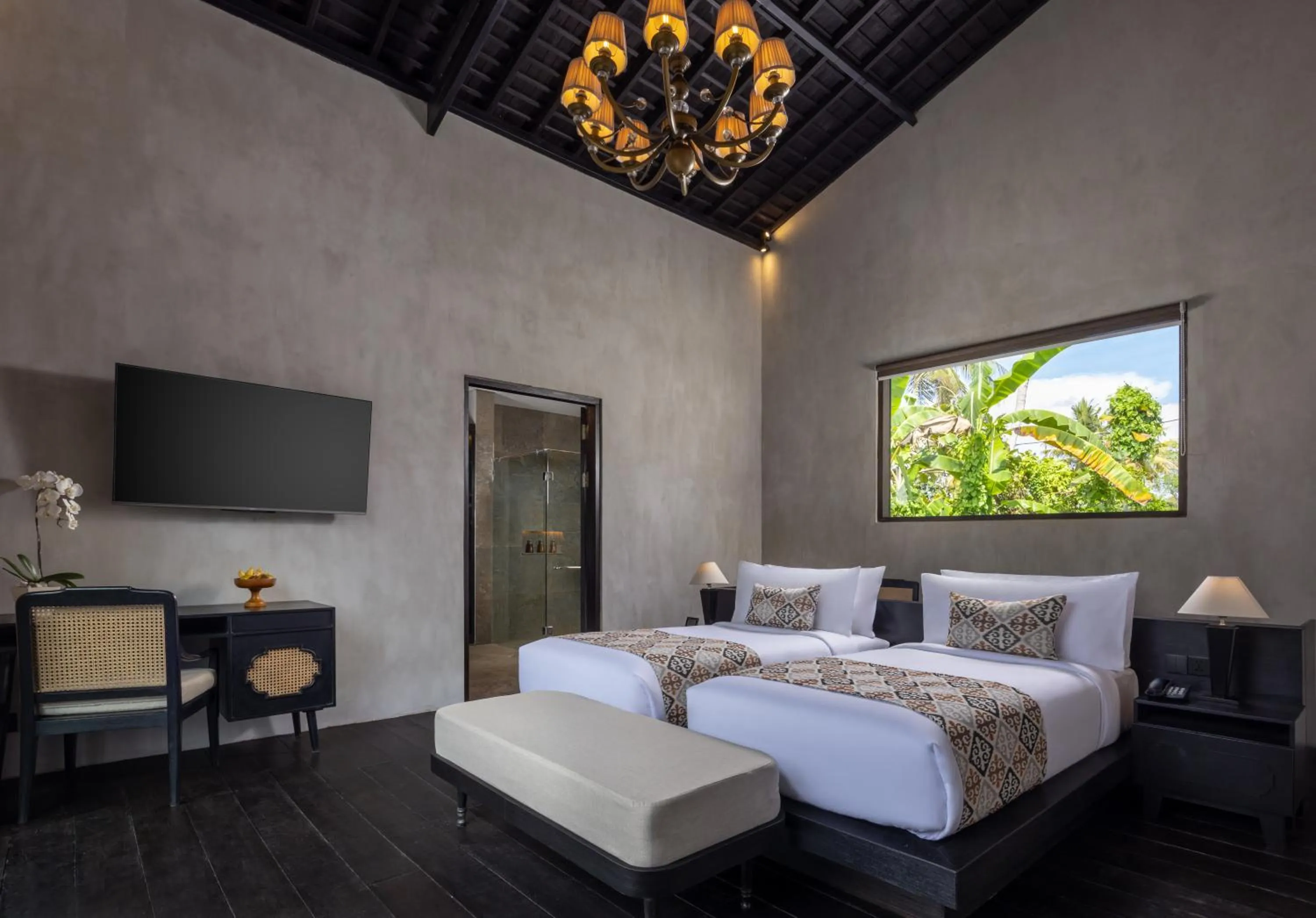 Bed in Adiwana Unagi Riverfront