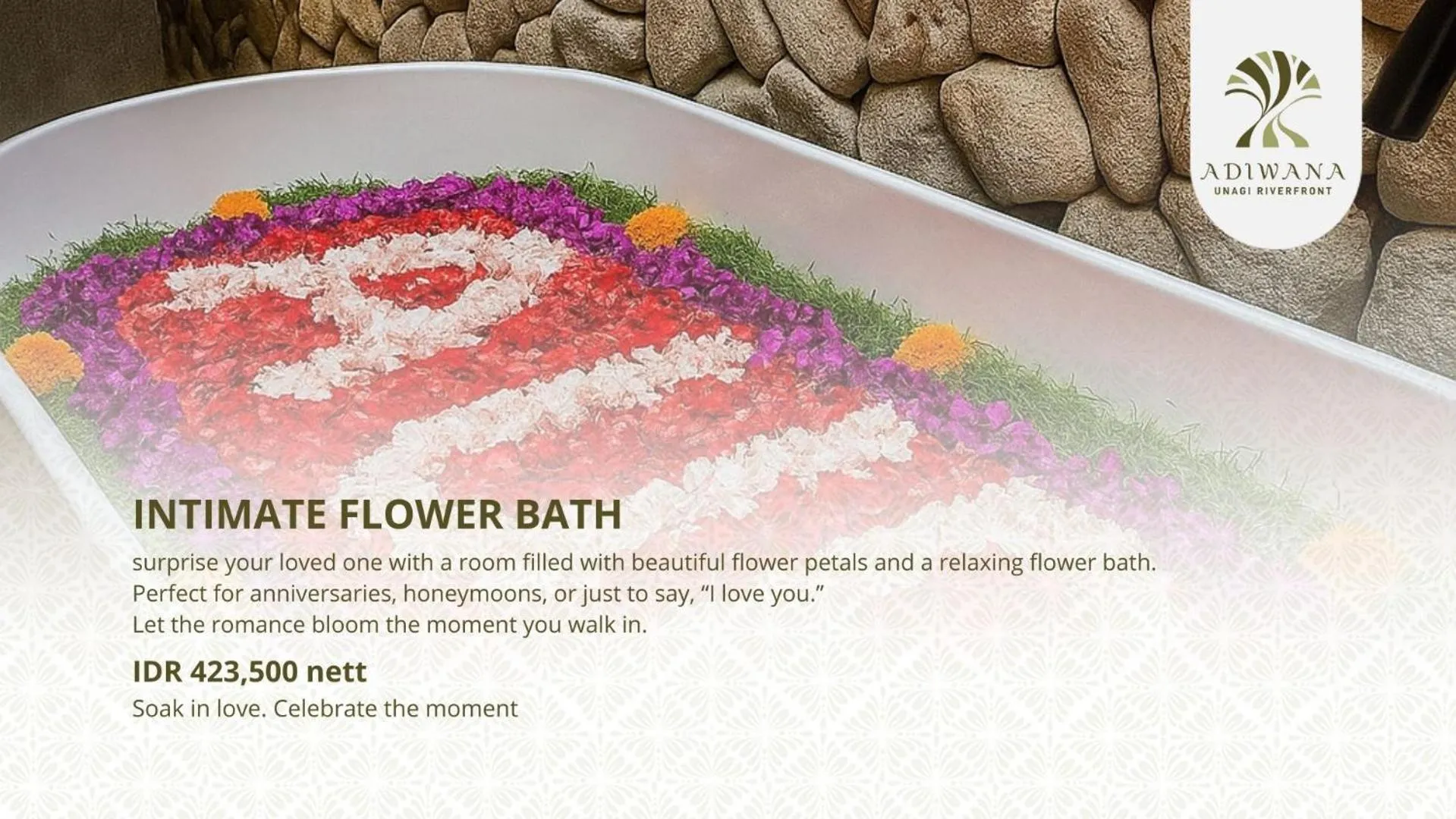 Bath in Adiwana Unagi Riverfront
