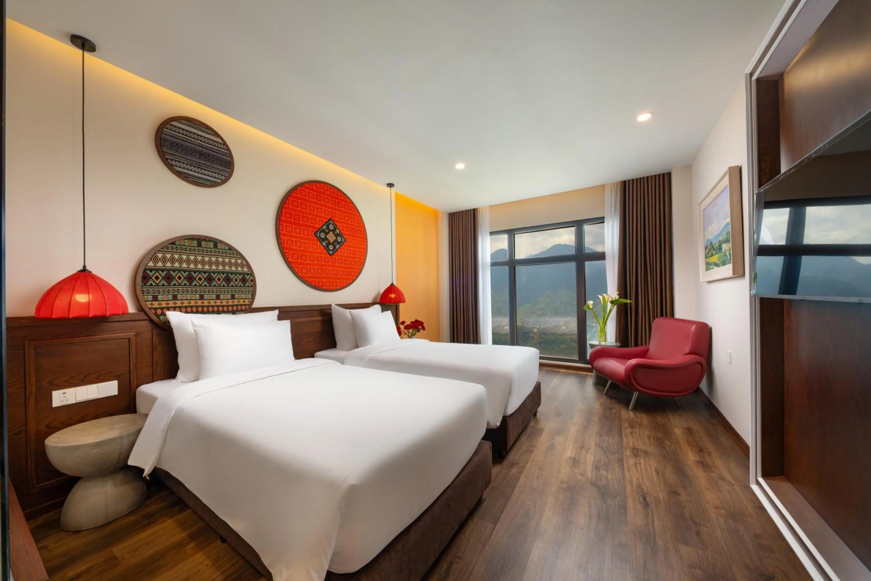 Bed in Lestar Hotel Sapa