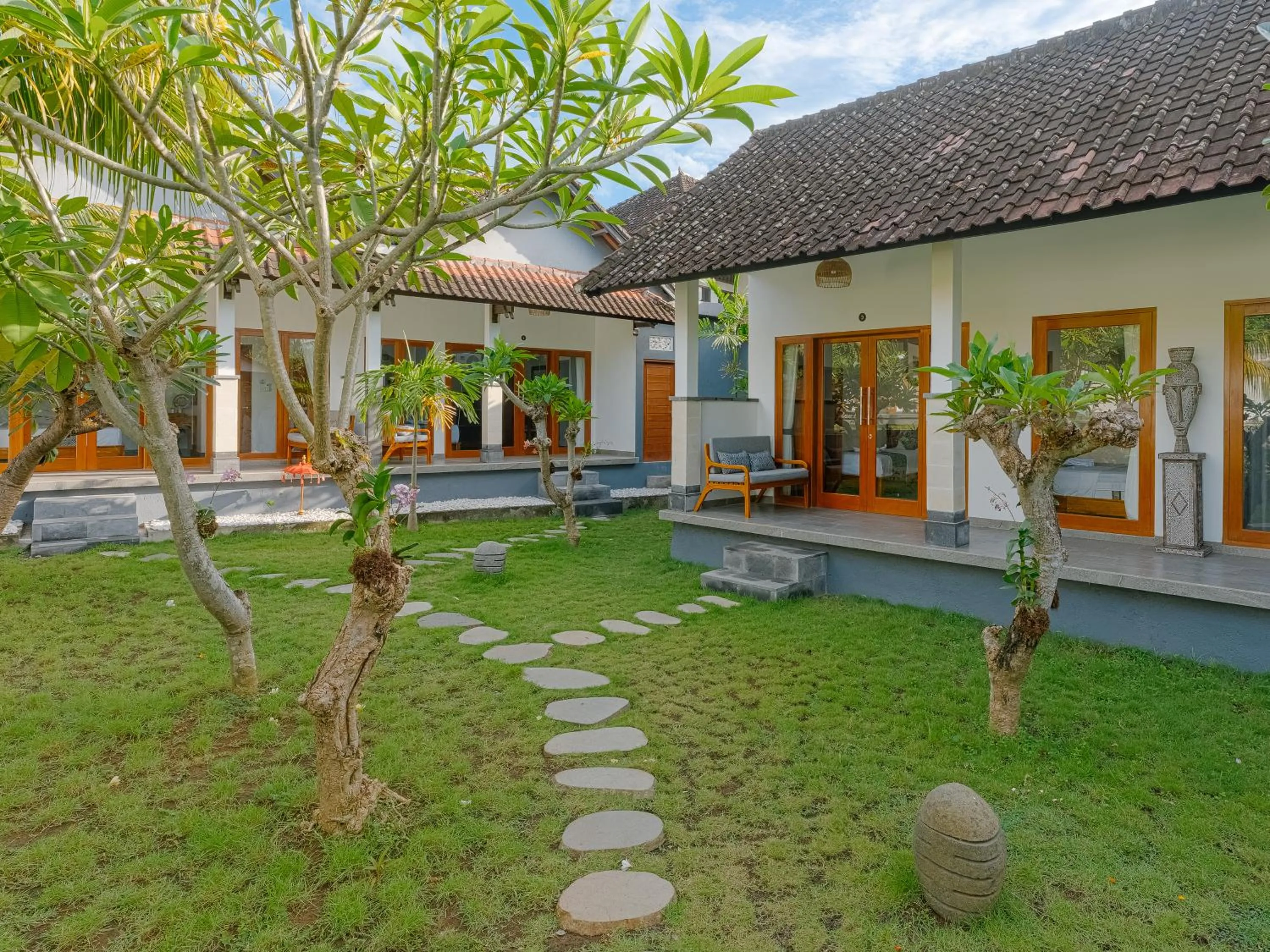 Garden view in Bubu Homestay Tulamben