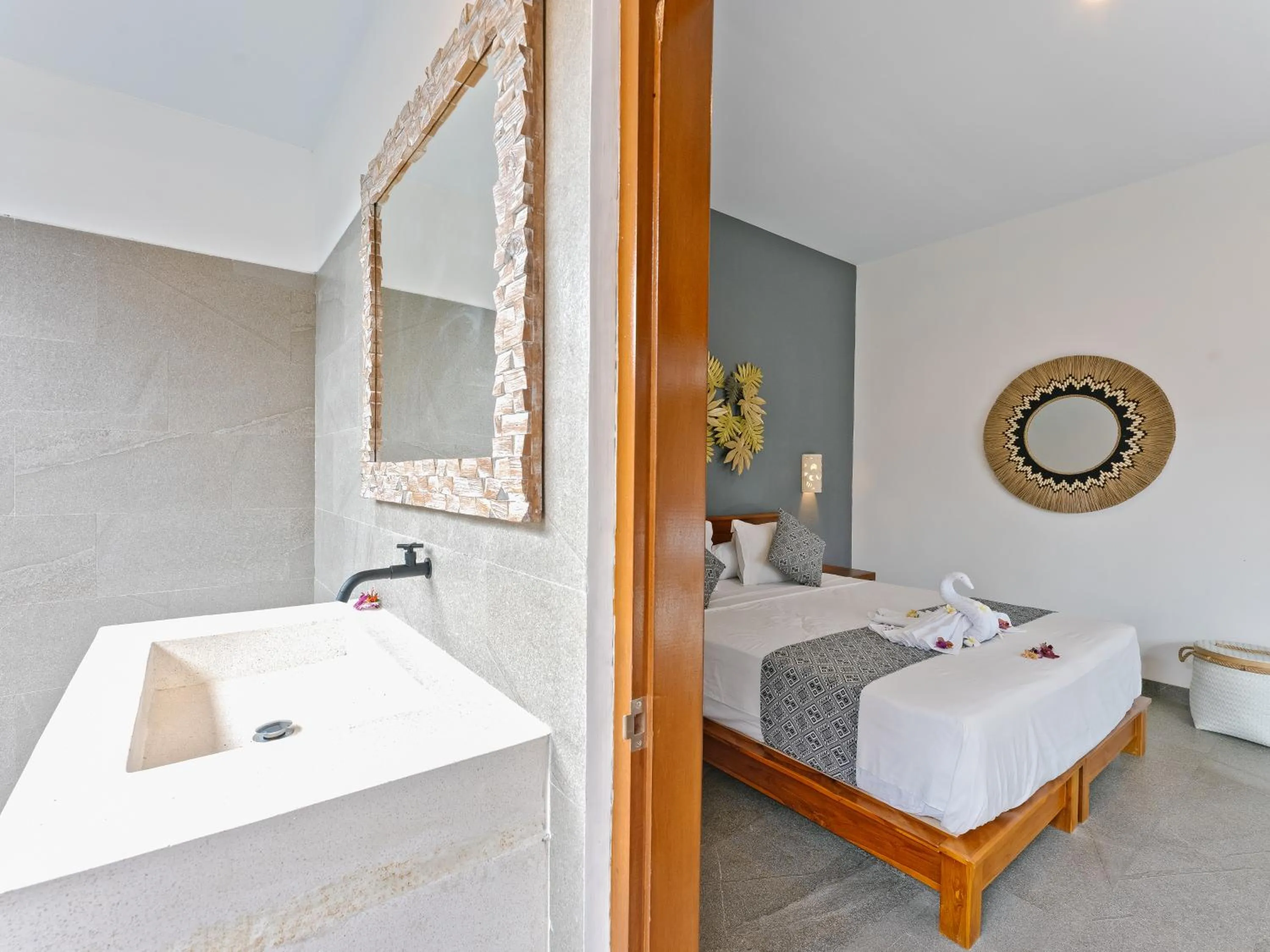 Bed in Bubu Homestay Tulamben