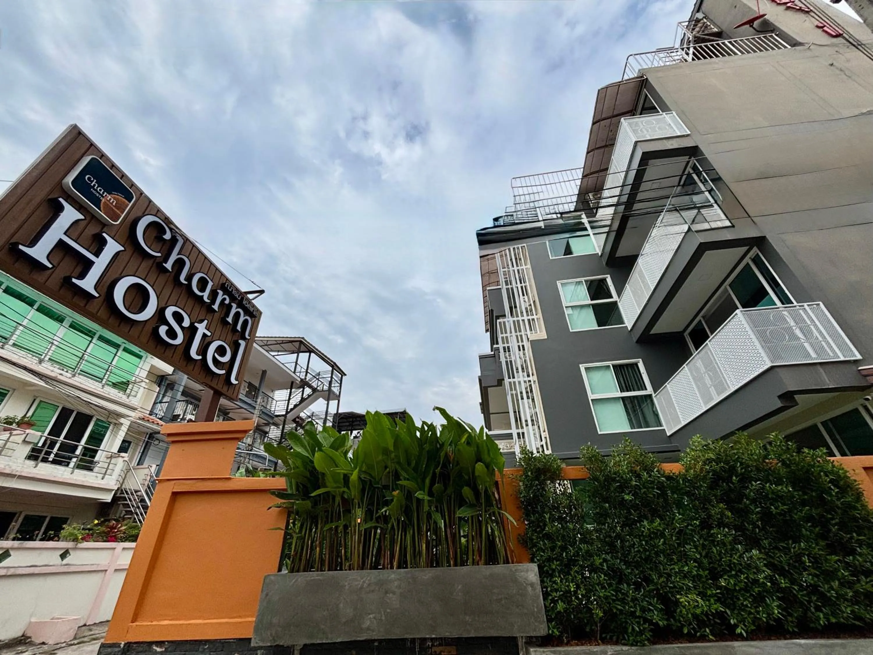 Property building in Charm Hostel at Pratumnak