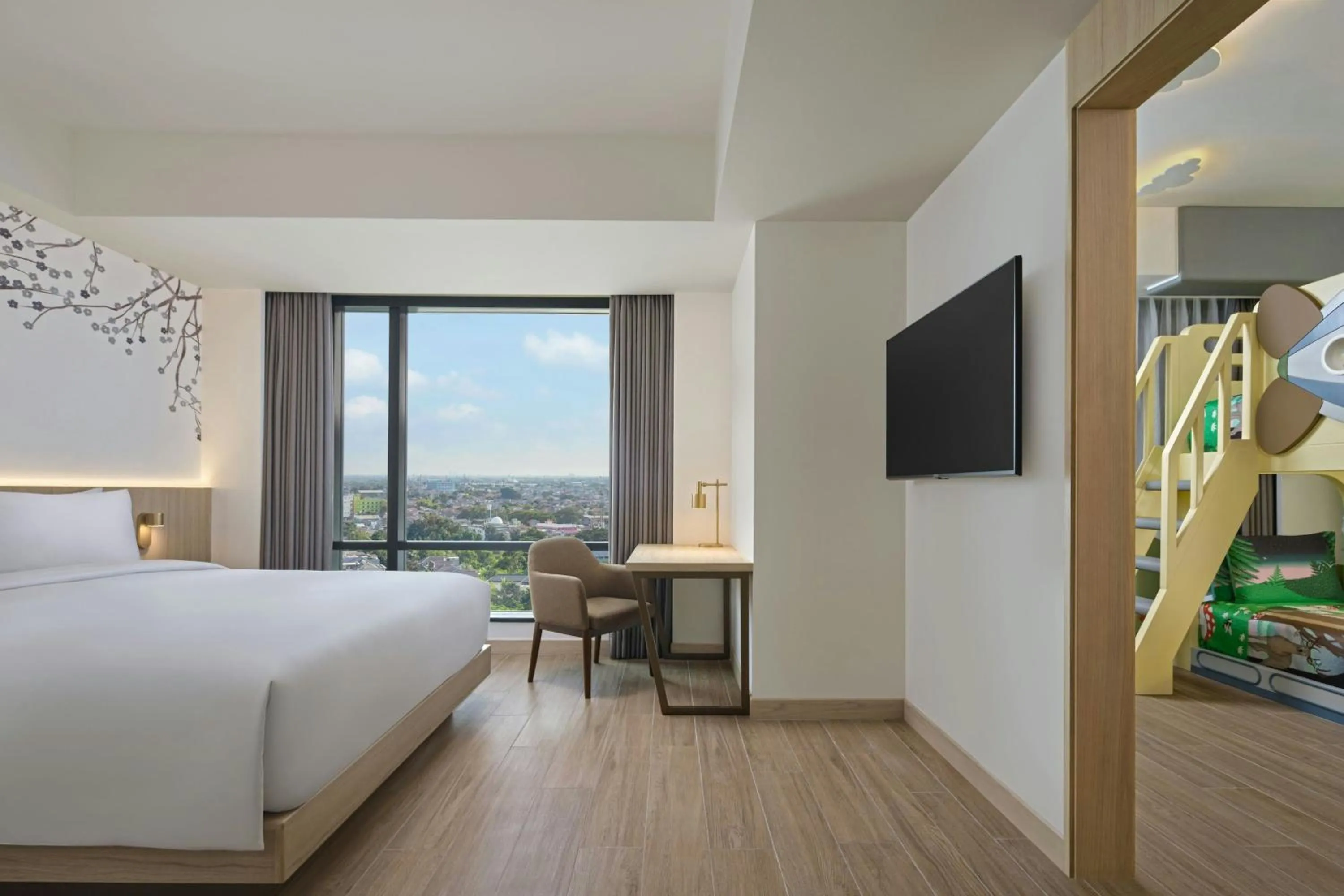 Bedroom, Bed in Fairfield by Marriott Bekasi