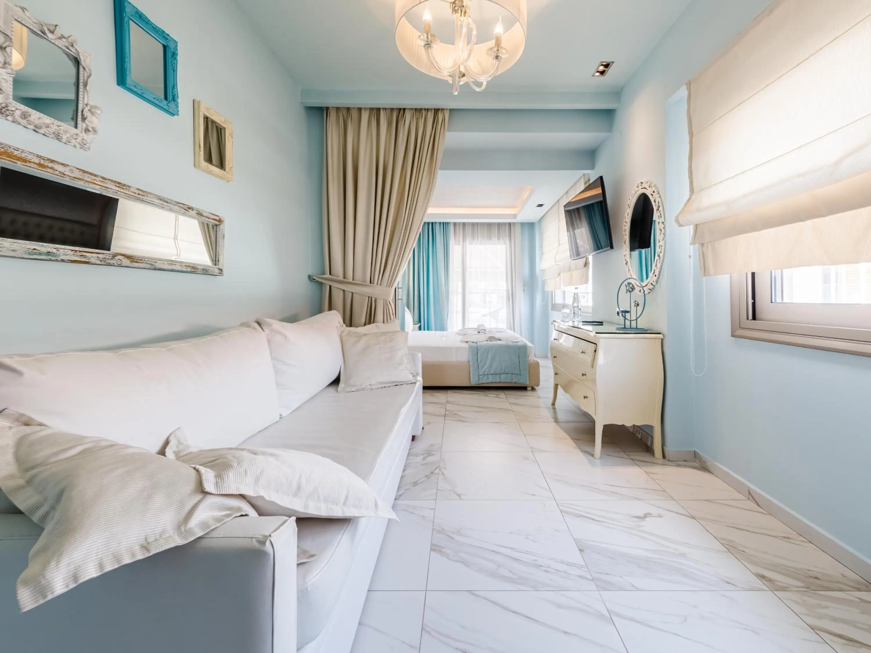 Bed in Alpha Luxury Suites